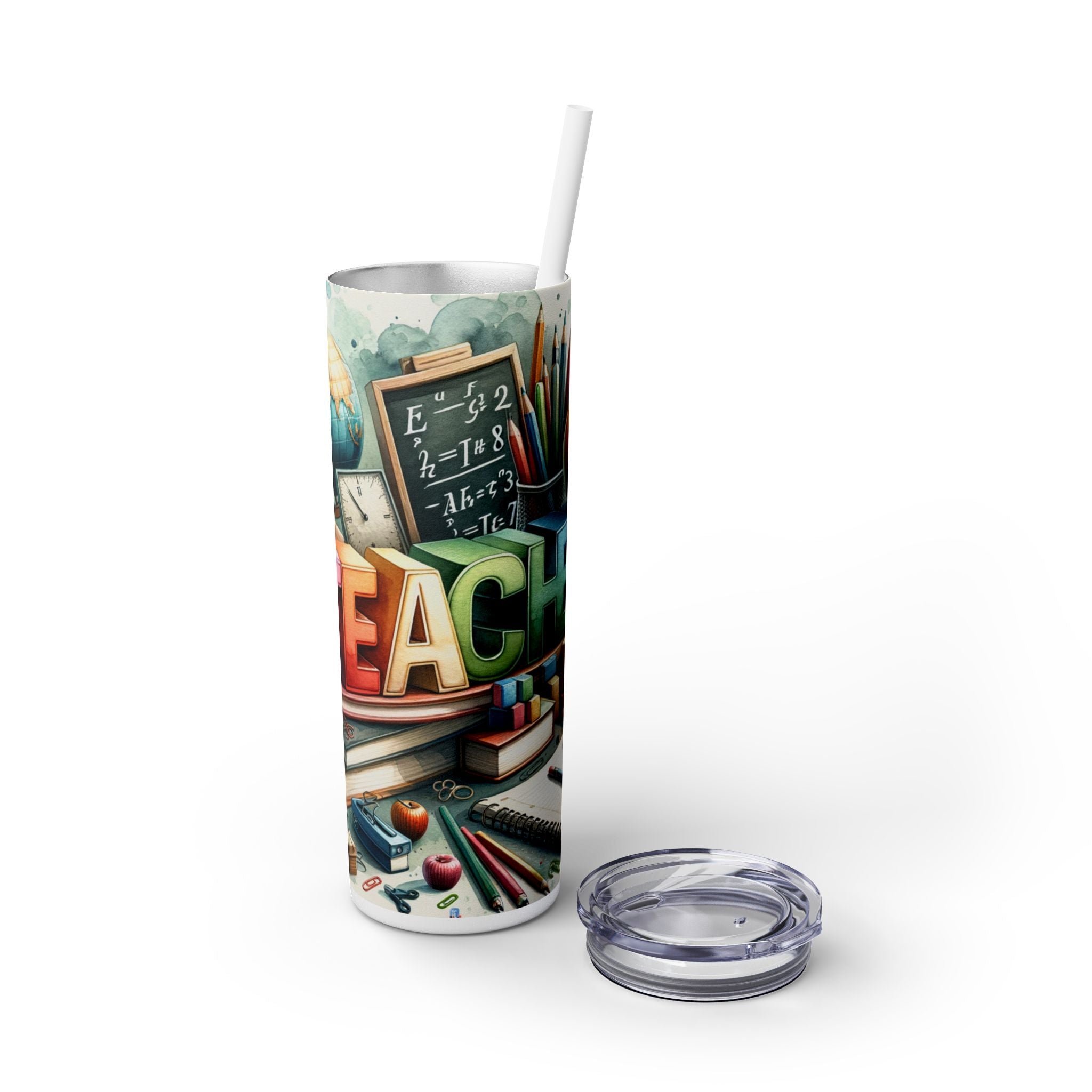 Skinny Tumbler with Straw, 20oz