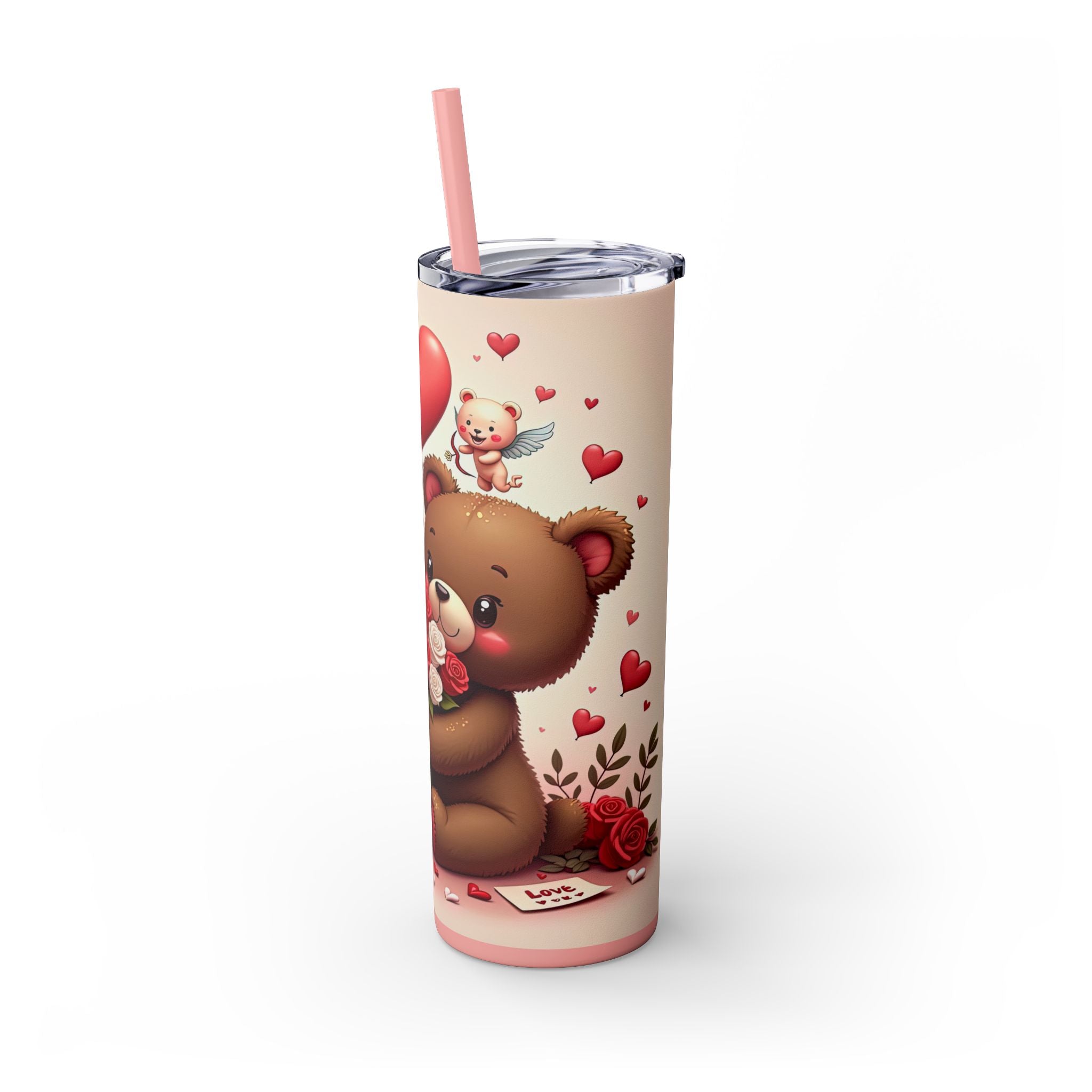 Skinny Tumbler with Straw, 20oz
