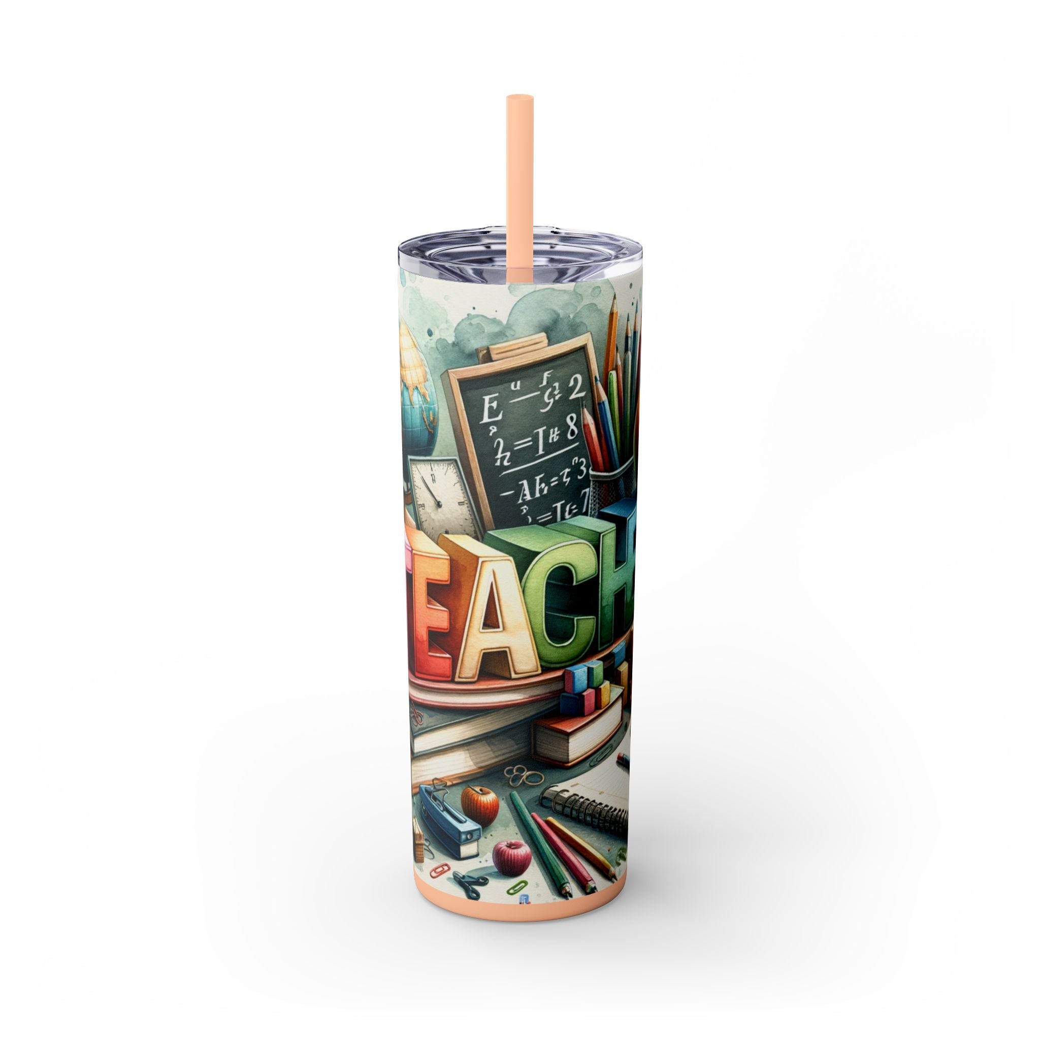 Skinny Tumbler with Straw, 20oz