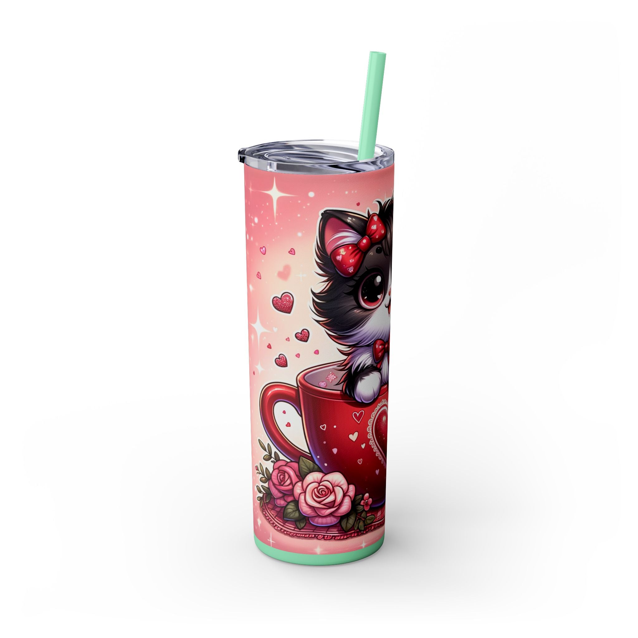 Skinny Tumbler with Straw, 20oz