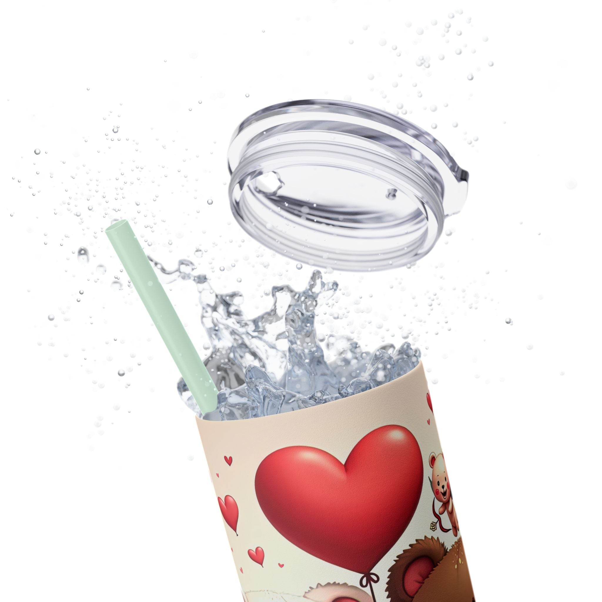Skinny Tumbler with Straw, 20oz