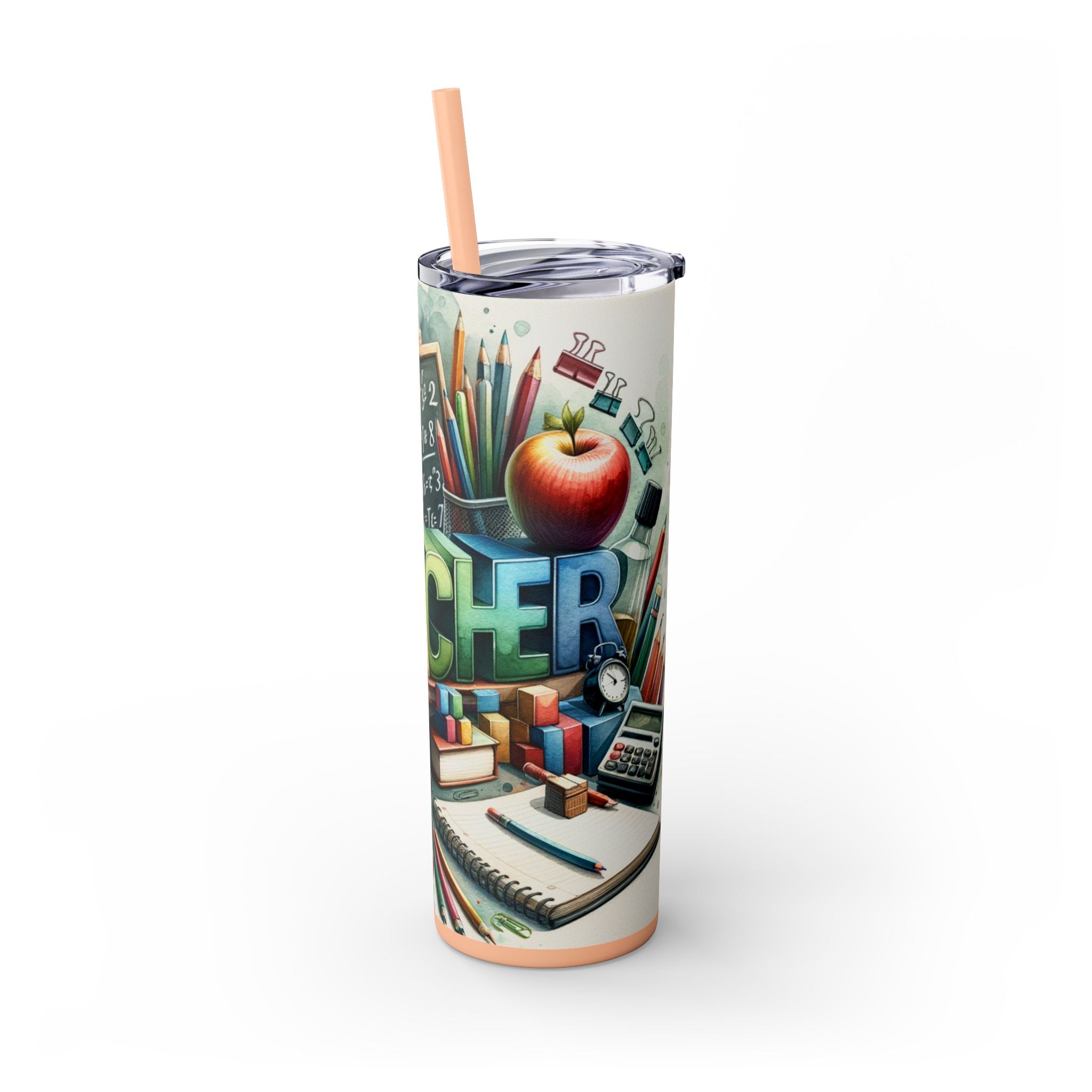 Skinny Tumbler with Straw, 20oz