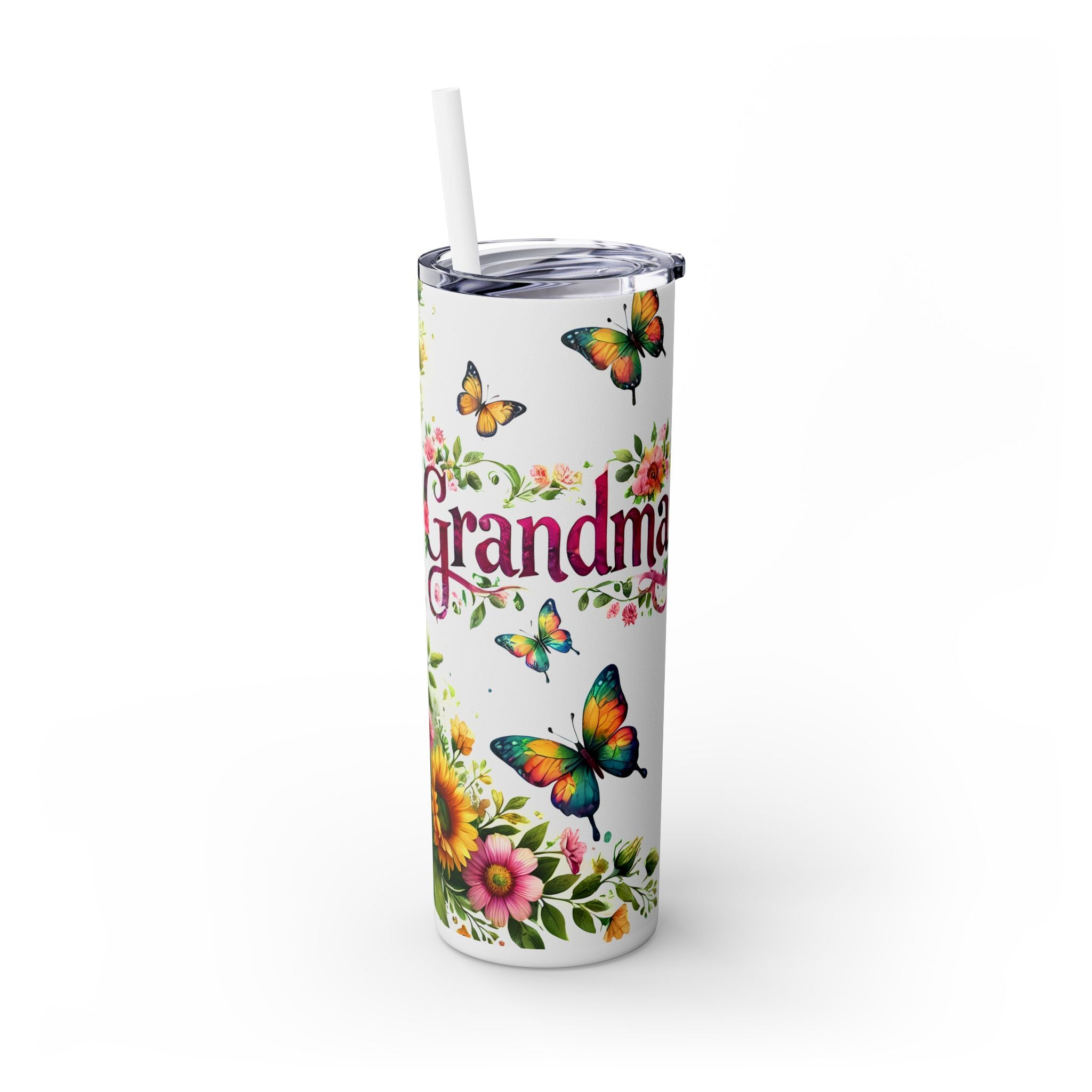 Skinny Tumbler with Straw, 20oz