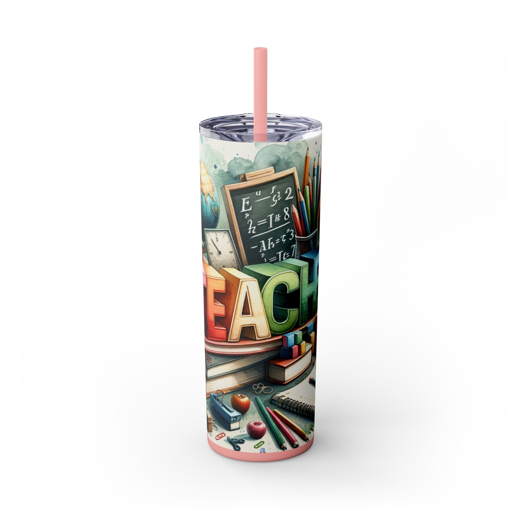 Skinny Tumbler with Straw, 20oz