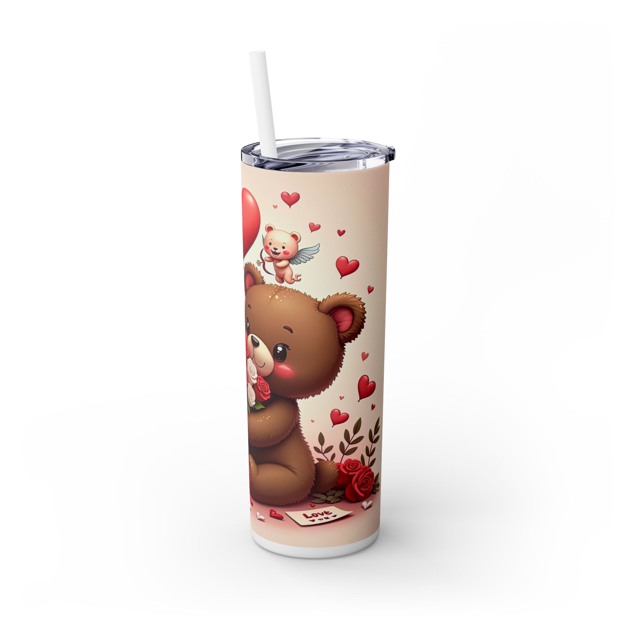 Skinny Tumbler with Straw, 20oz