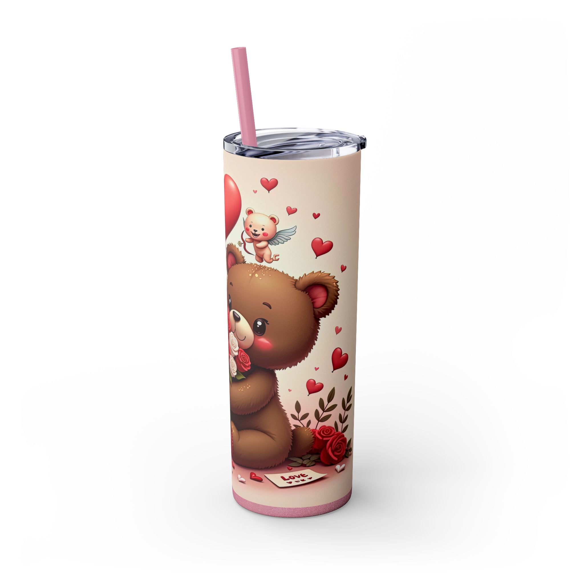 Skinny Tumbler with Straw, 20oz