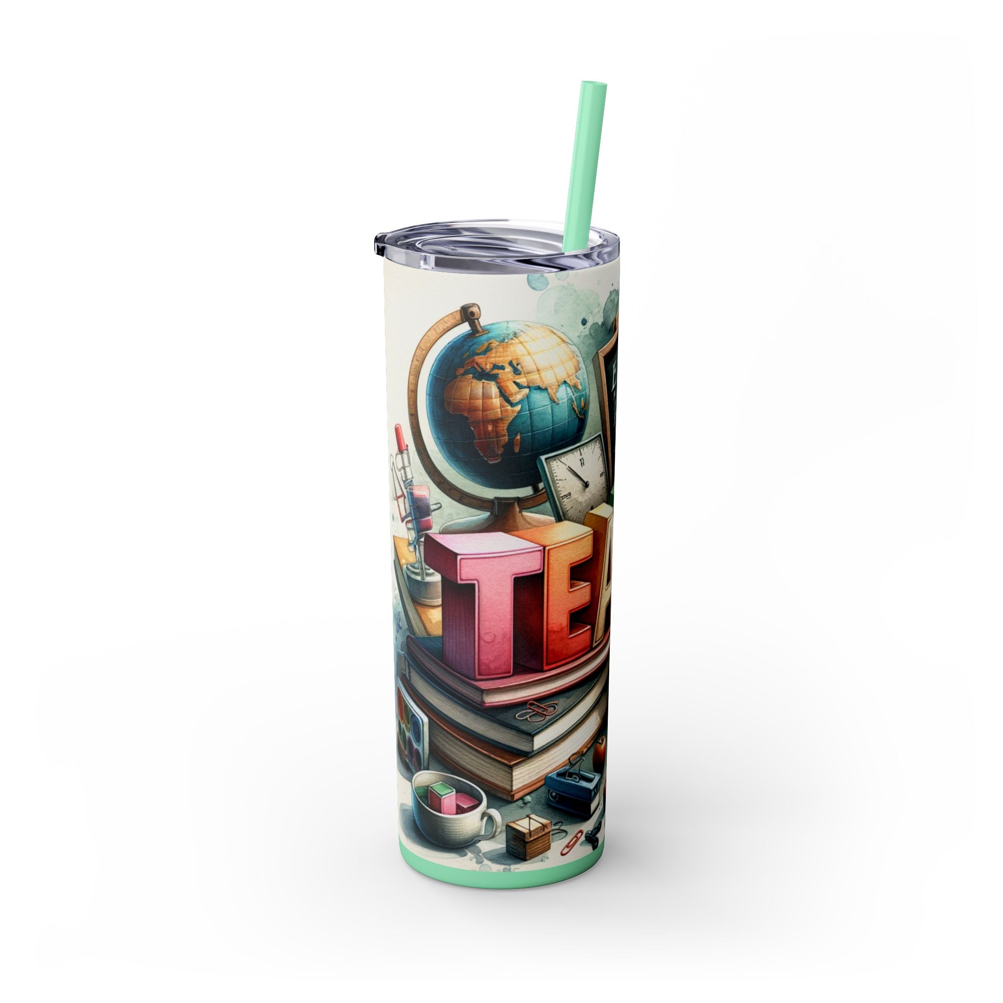 Skinny Tumbler with Straw, 20oz
