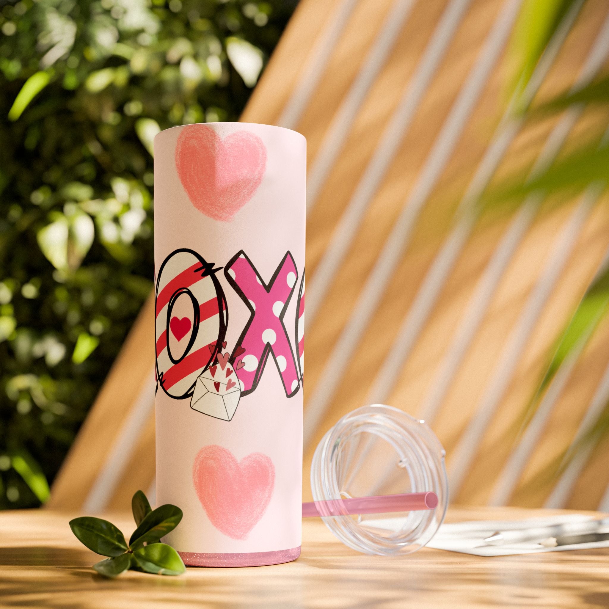Skinny Tumbler with Straw, 20oz