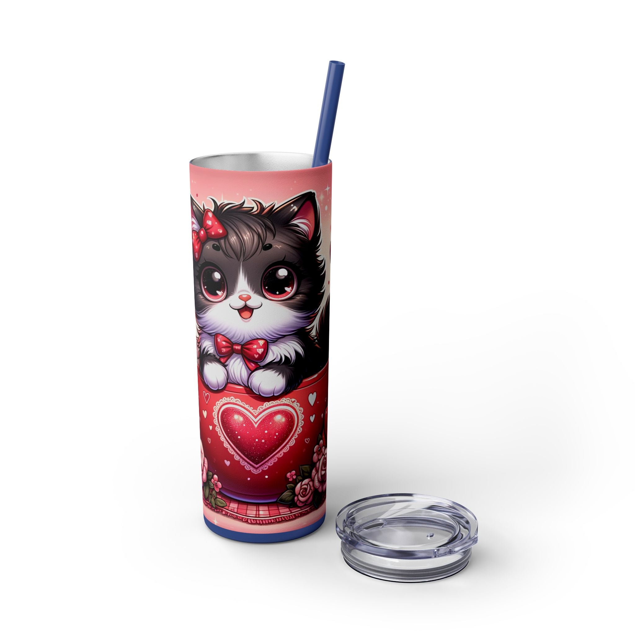 Skinny Tumbler with Straw, 20oz