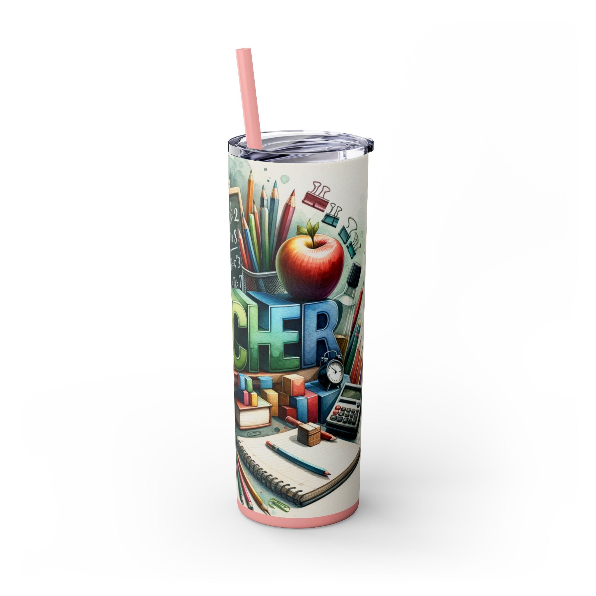 Skinny Tumbler with Straw, 20oz