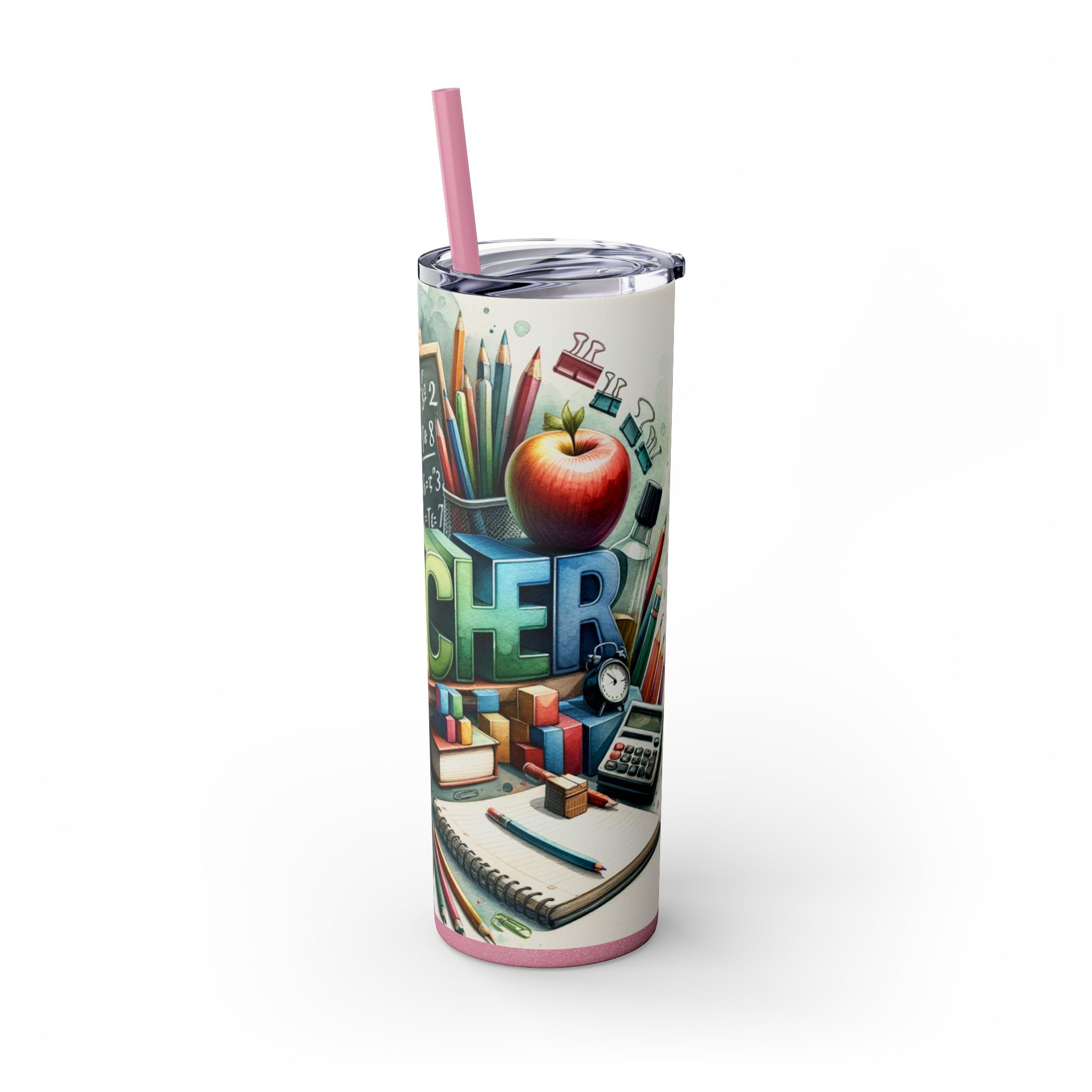 Skinny Tumbler with Straw, 20oz