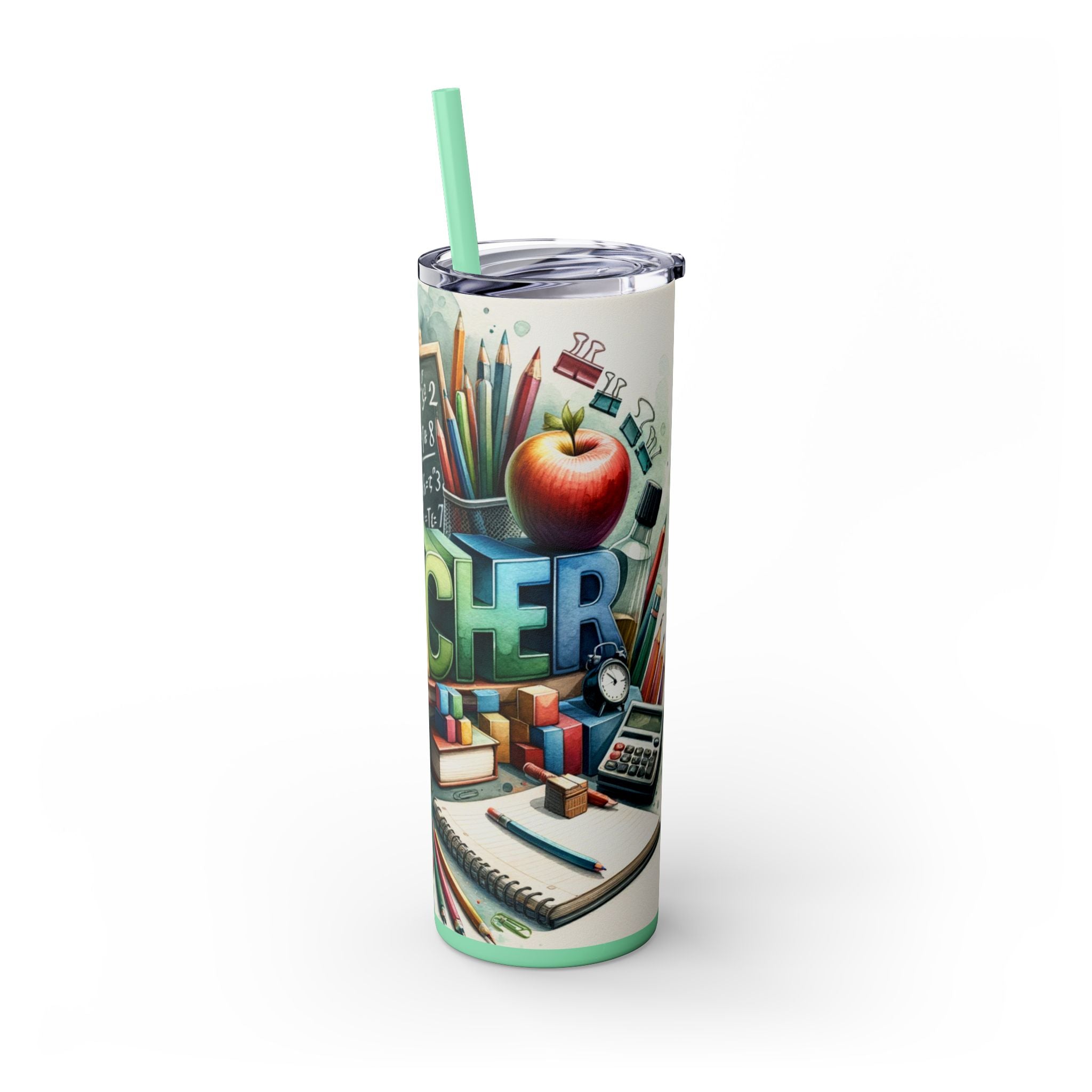 Skinny Tumbler with Straw, 20oz