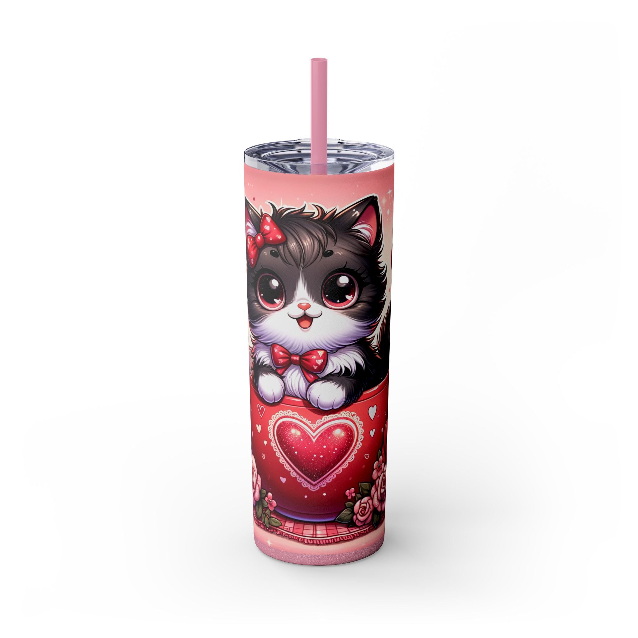 Skinny Tumbler with Straw, 20oz