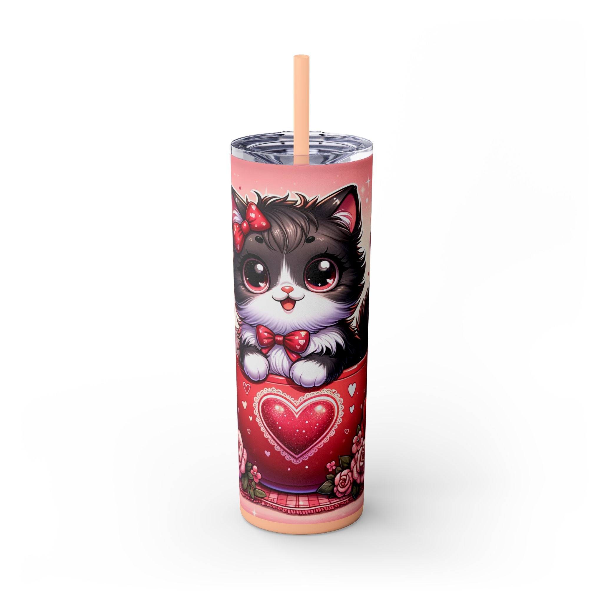 Skinny Tumbler with Straw, 20oz