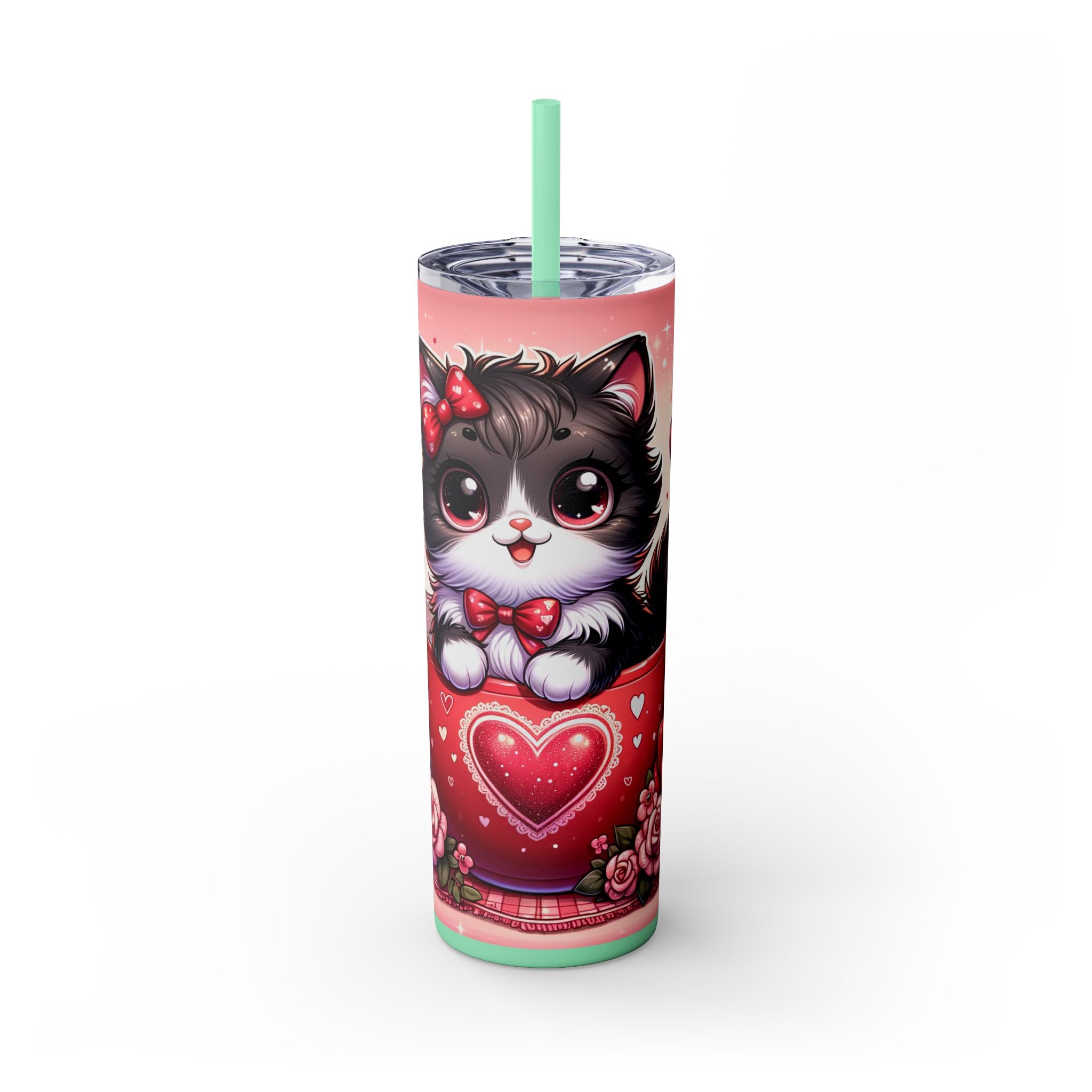 Skinny Tumbler with Straw, 20oz