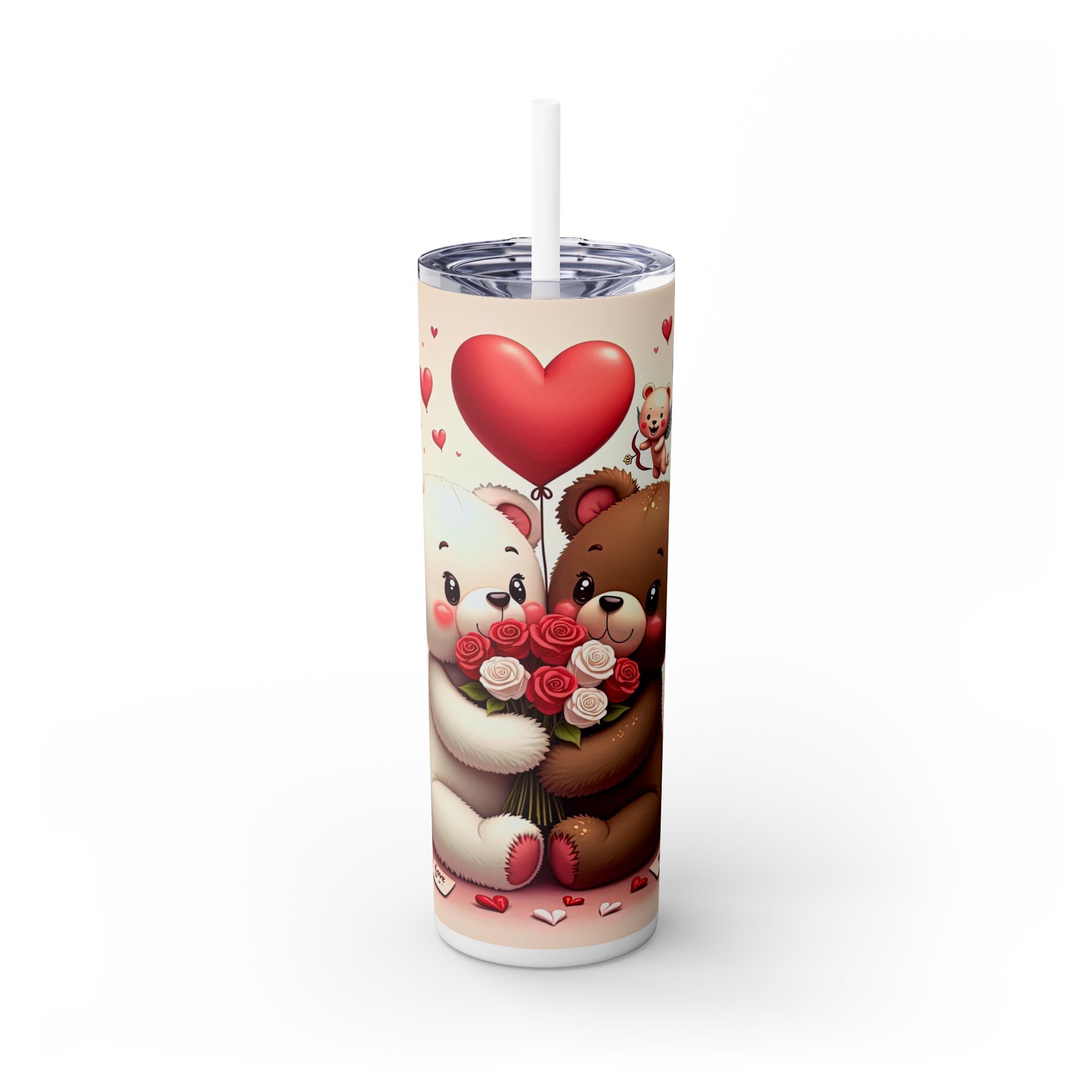 Skinny Tumbler with Straw, 20oz