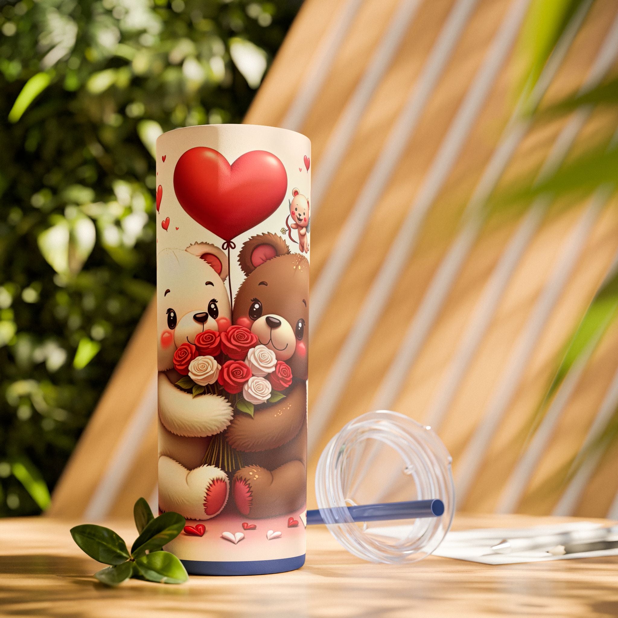 Skinny Tumbler with Straw, 20oz