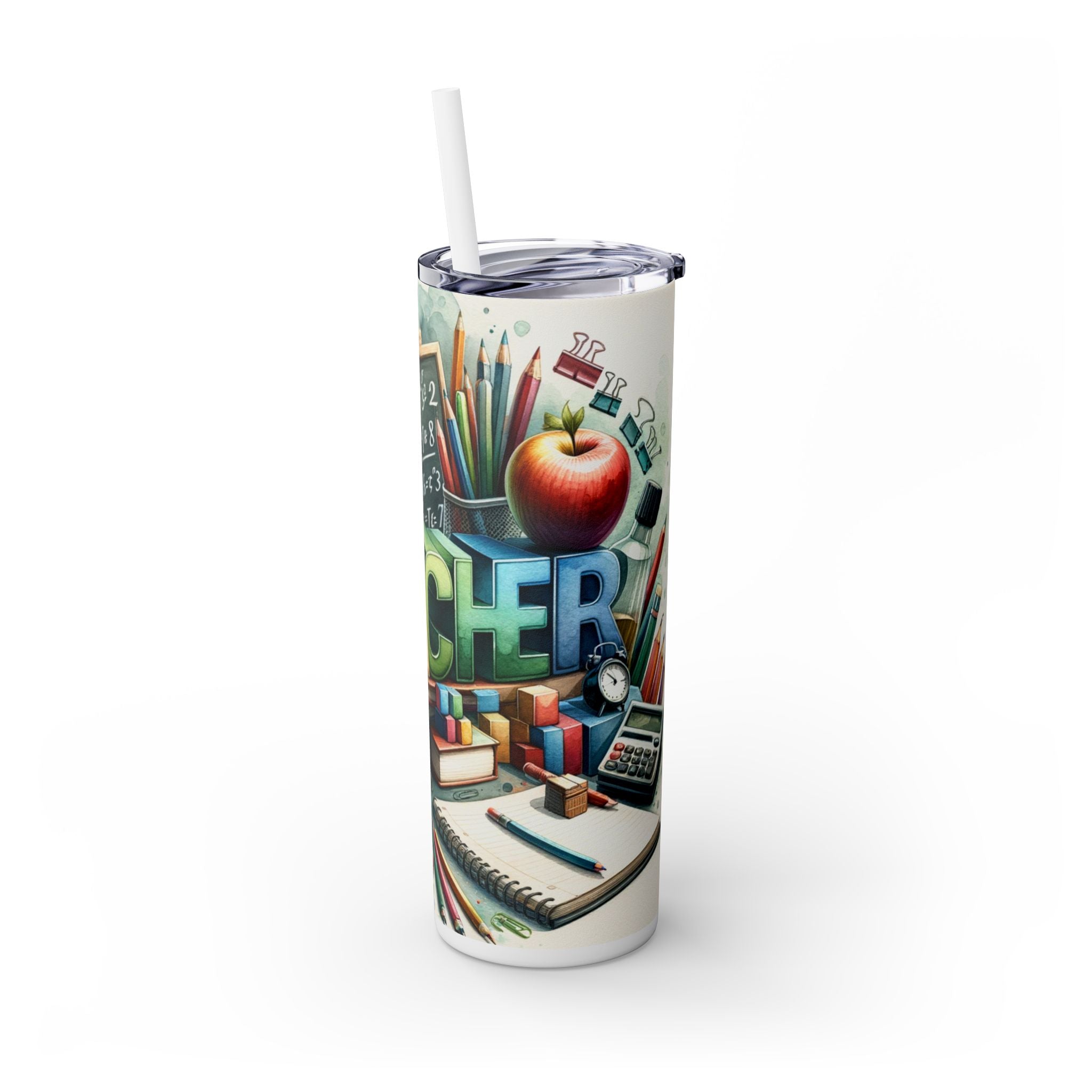 Skinny Tumbler with Straw, 20oz