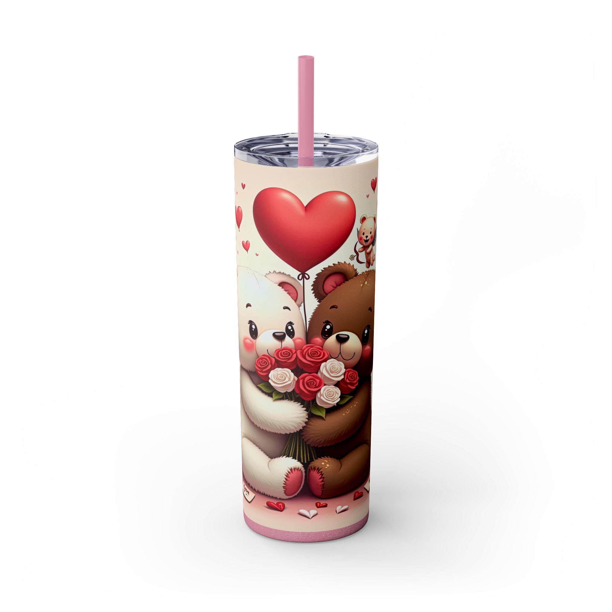 Skinny Tumbler with Straw, 20oz