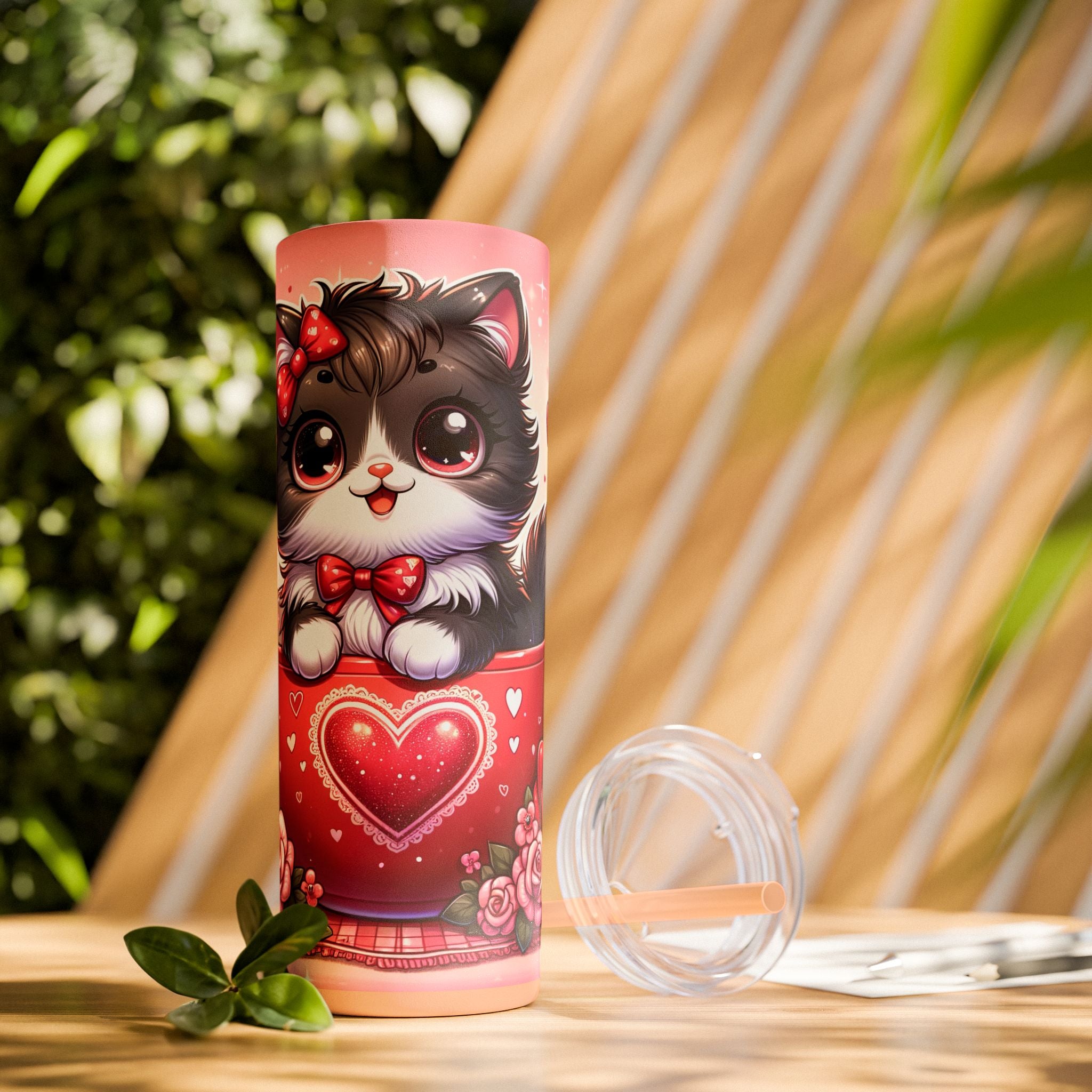 Skinny Tumbler with Straw, 20oz