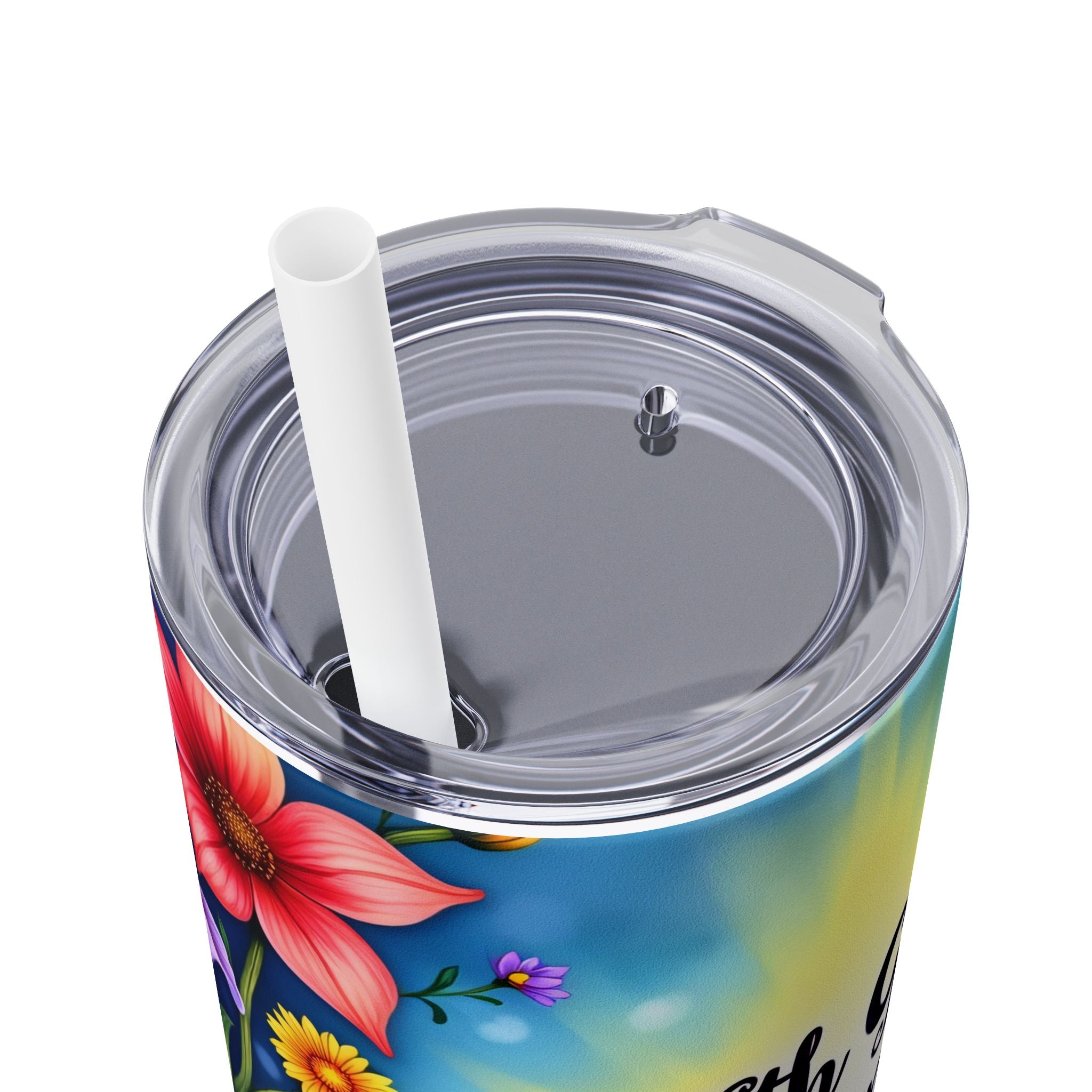 Skinny Tumbler with Straw, 20oz