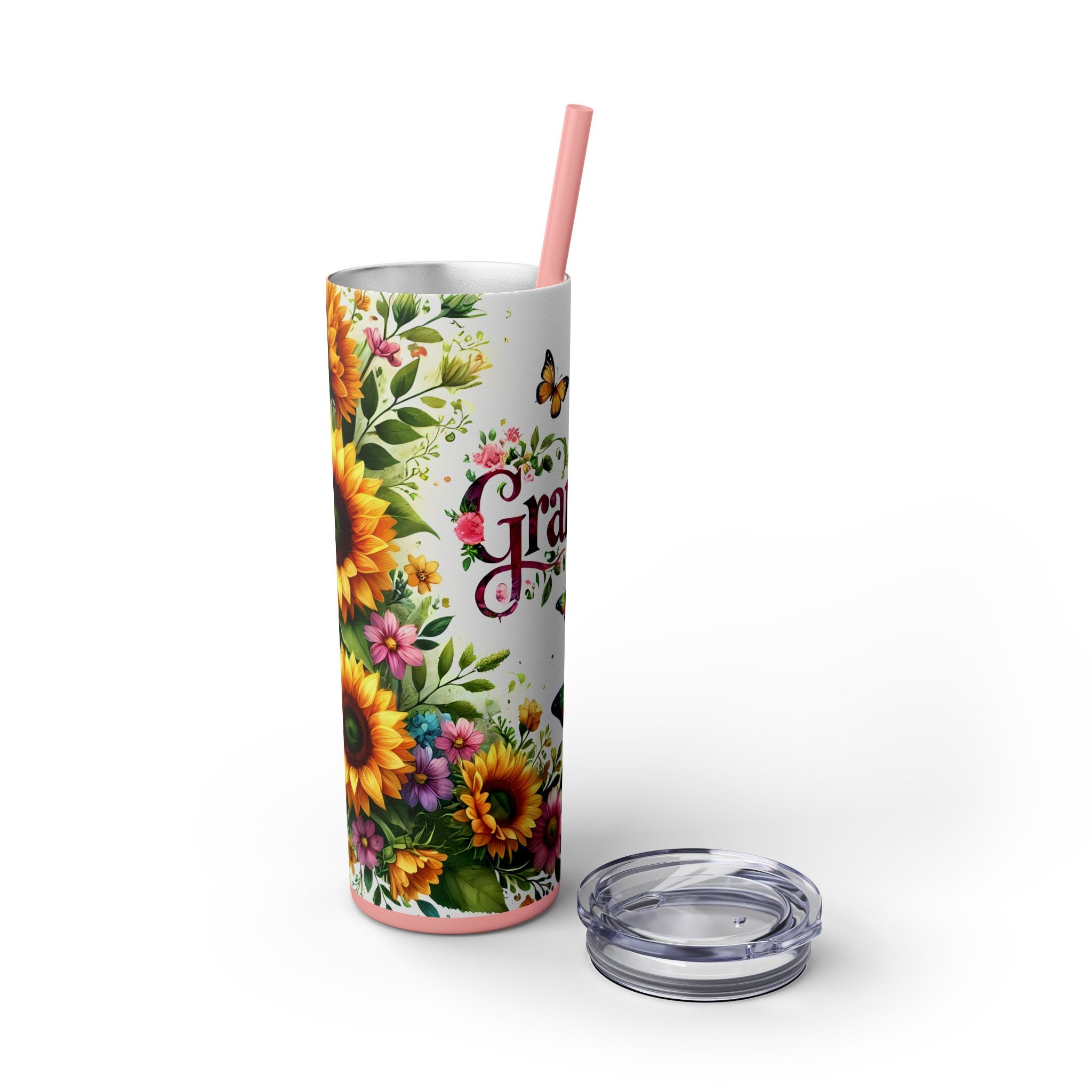 Skinny Tumbler with Straw, 20oz