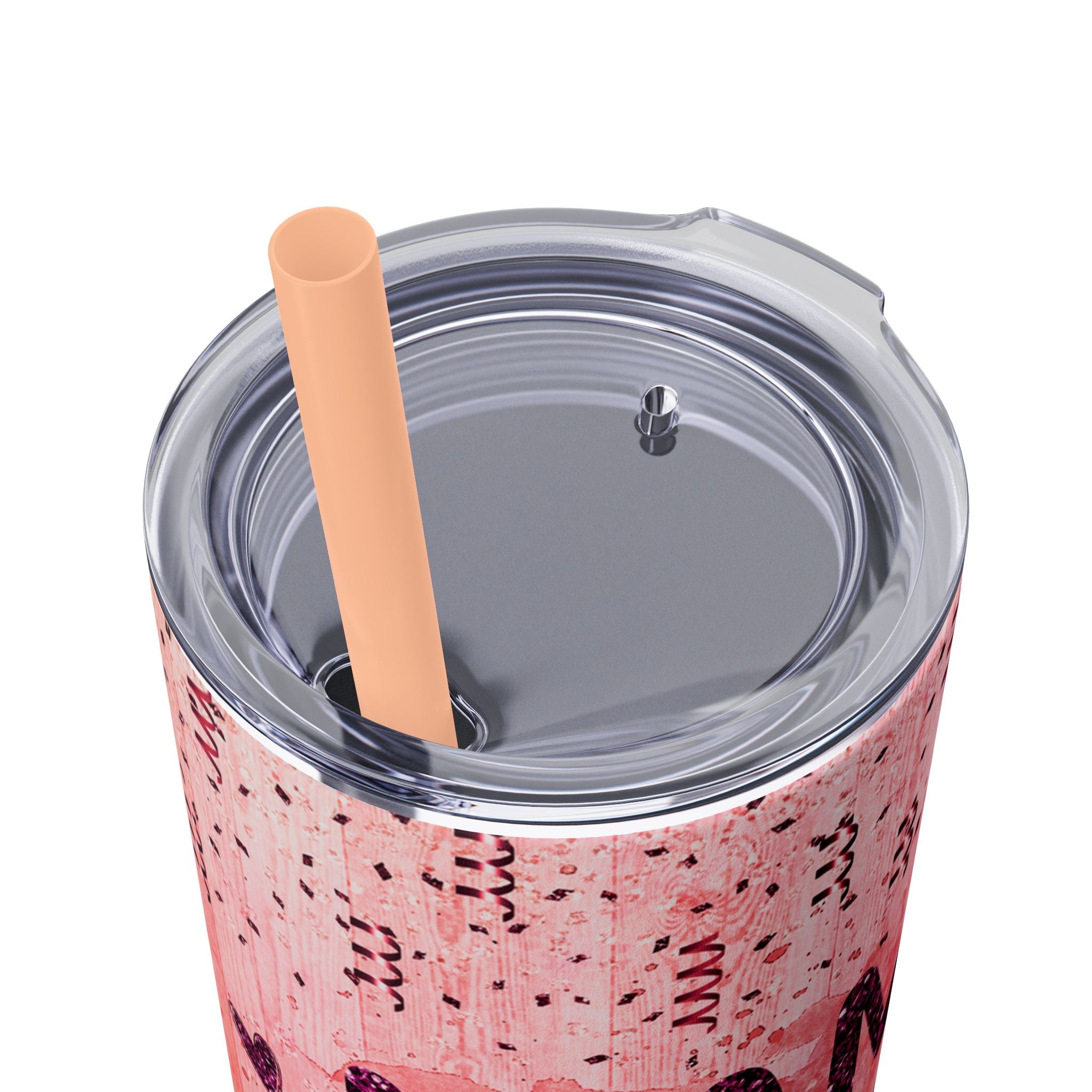Tumbler Mug - Mama Valentine Skinny Tumbler with Straw, 20oz