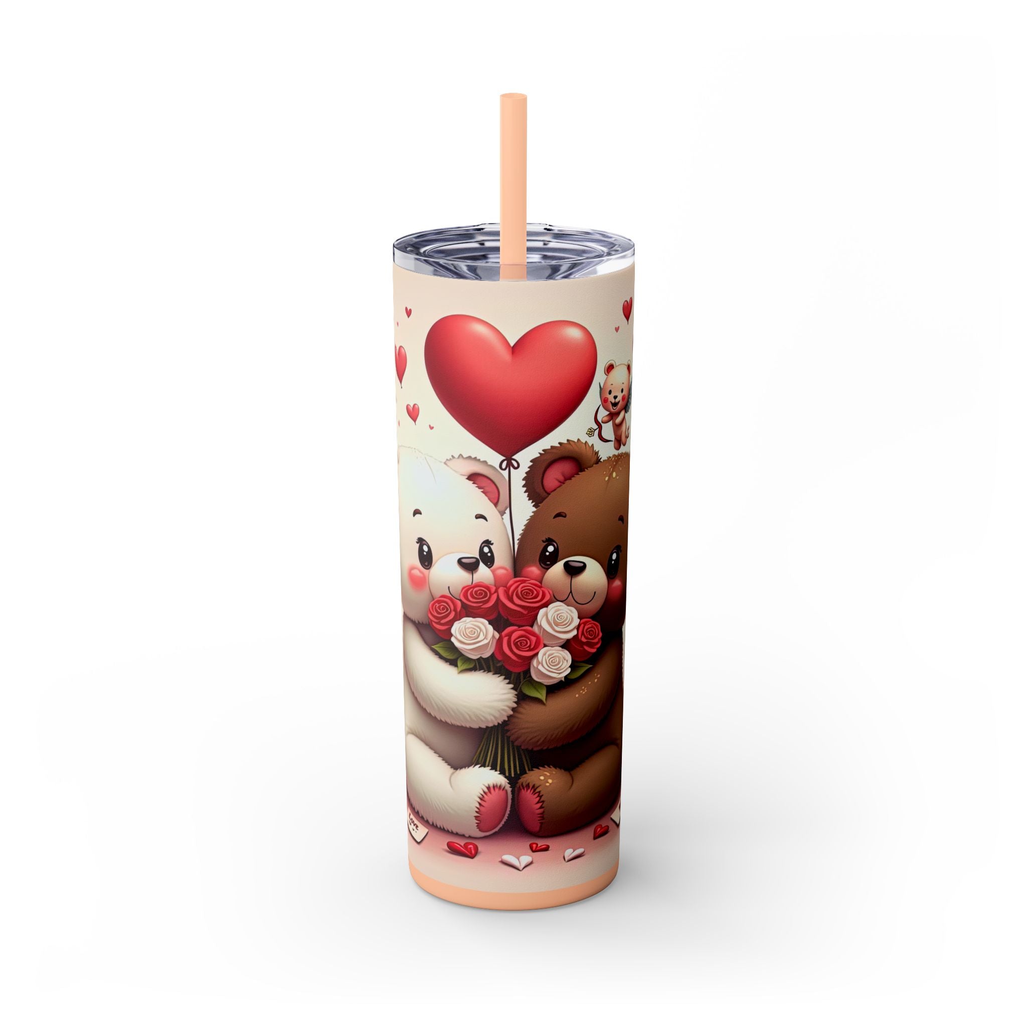 Skinny Tumbler with Straw, 20oz