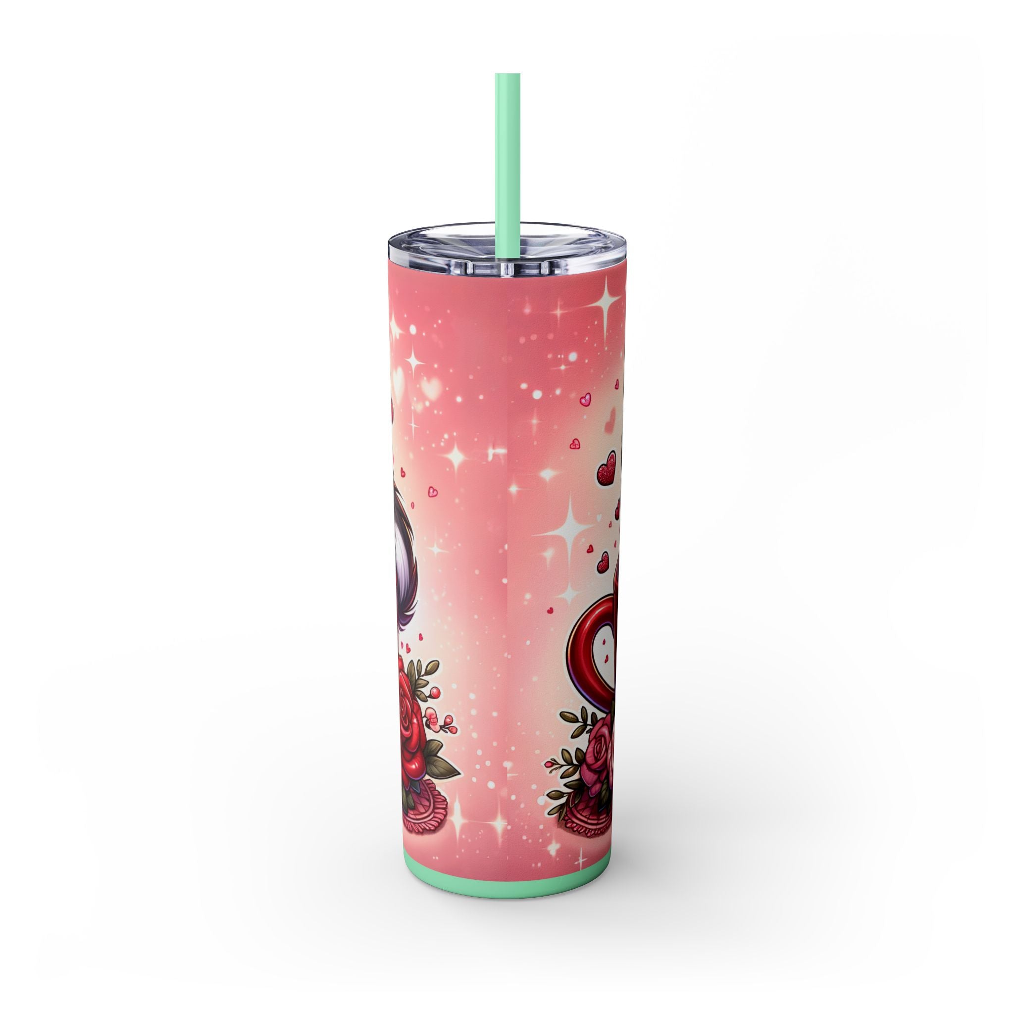 Skinny Tumbler with Straw, 20oz