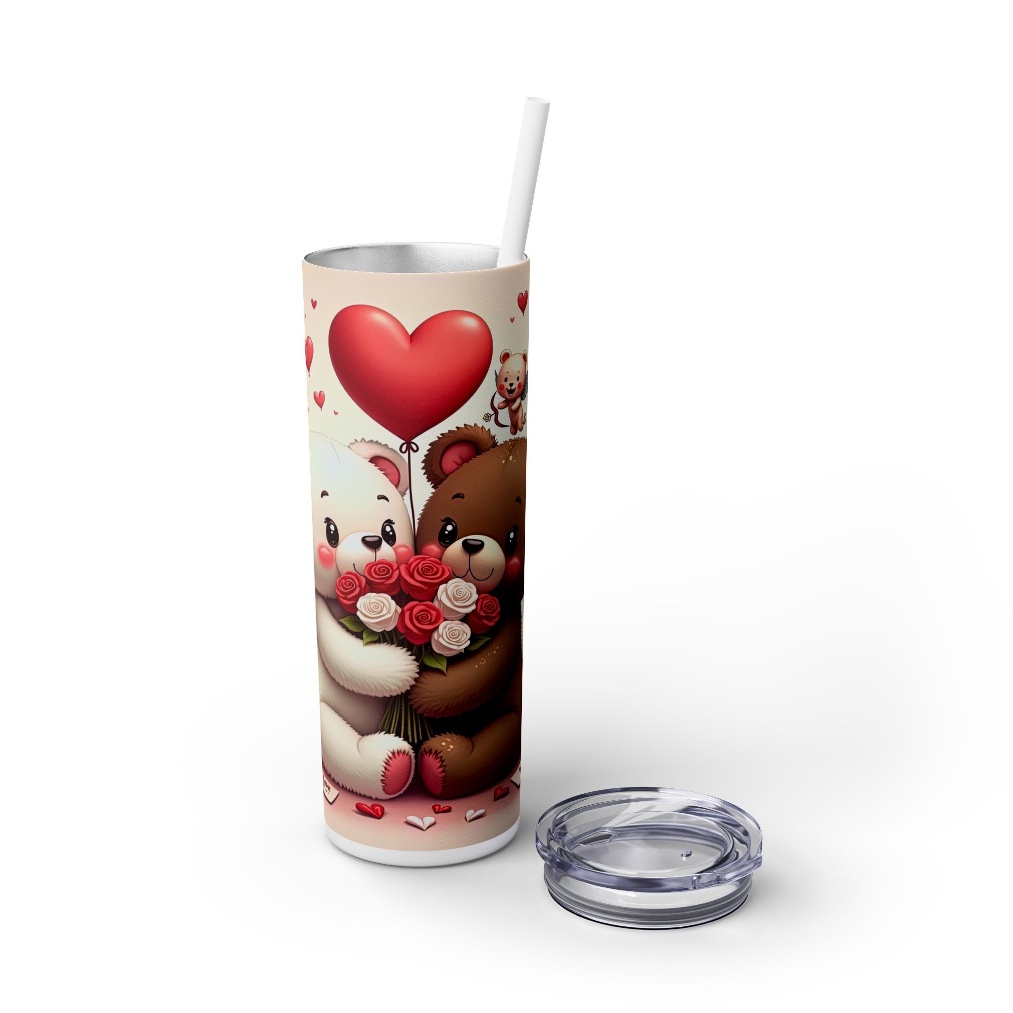 Skinny Tumbler with Straw, 20oz