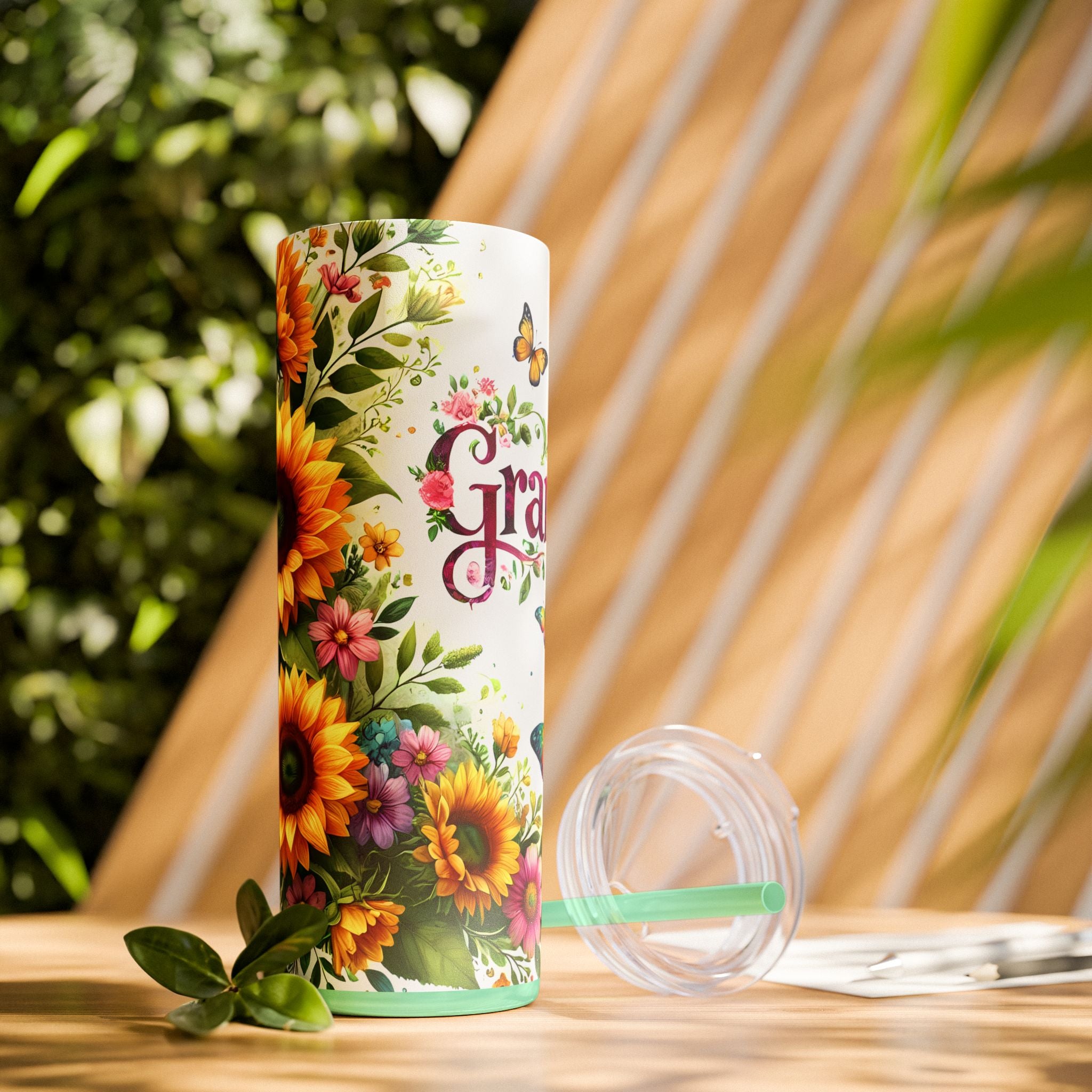 Skinny Tumbler with Straw, 20oz