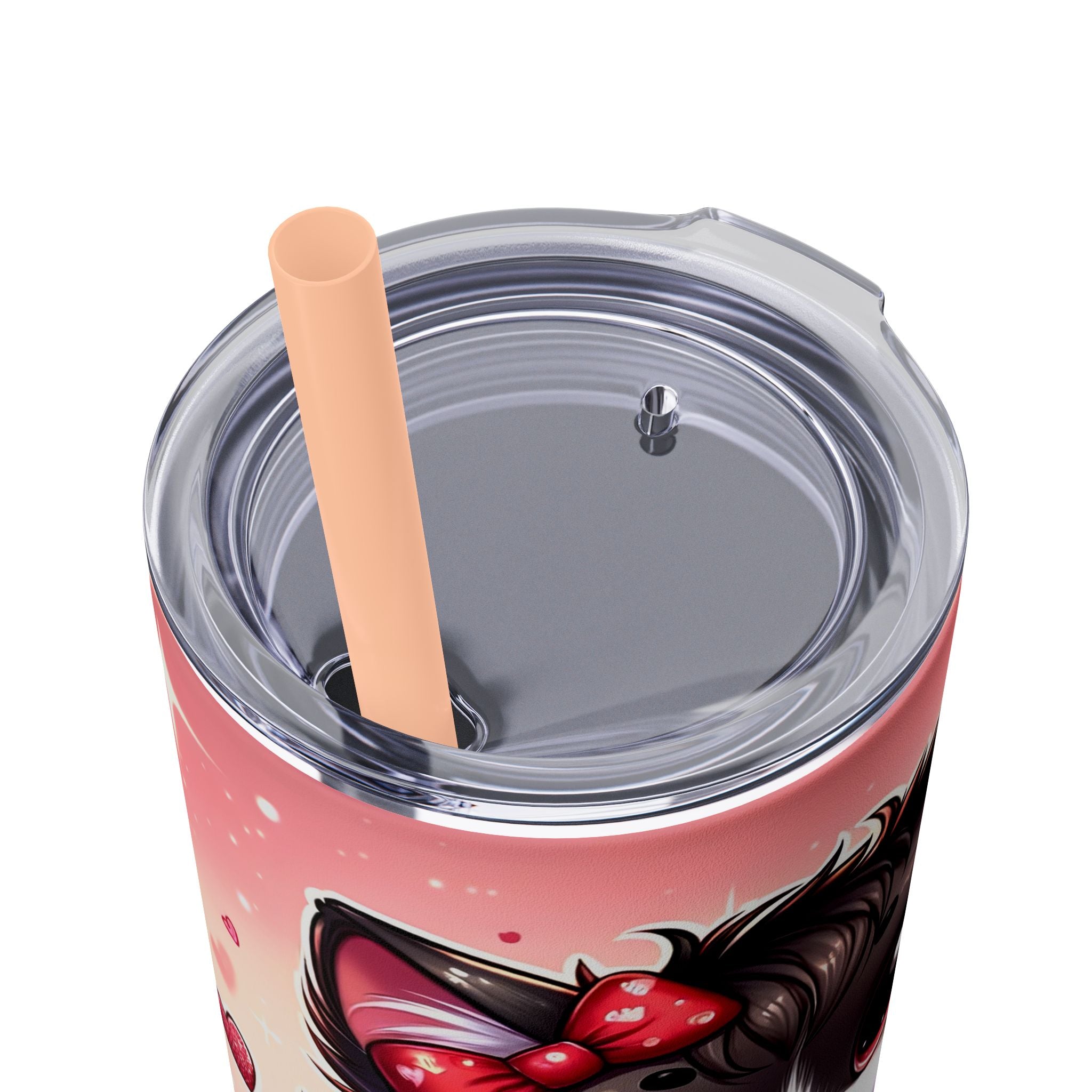Skinny Tumbler with Straw, 20oz