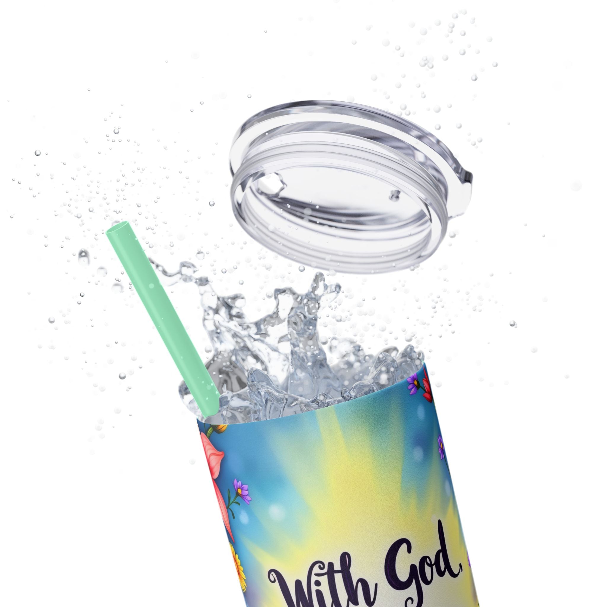 Skinny Tumbler with Straw, 20oz