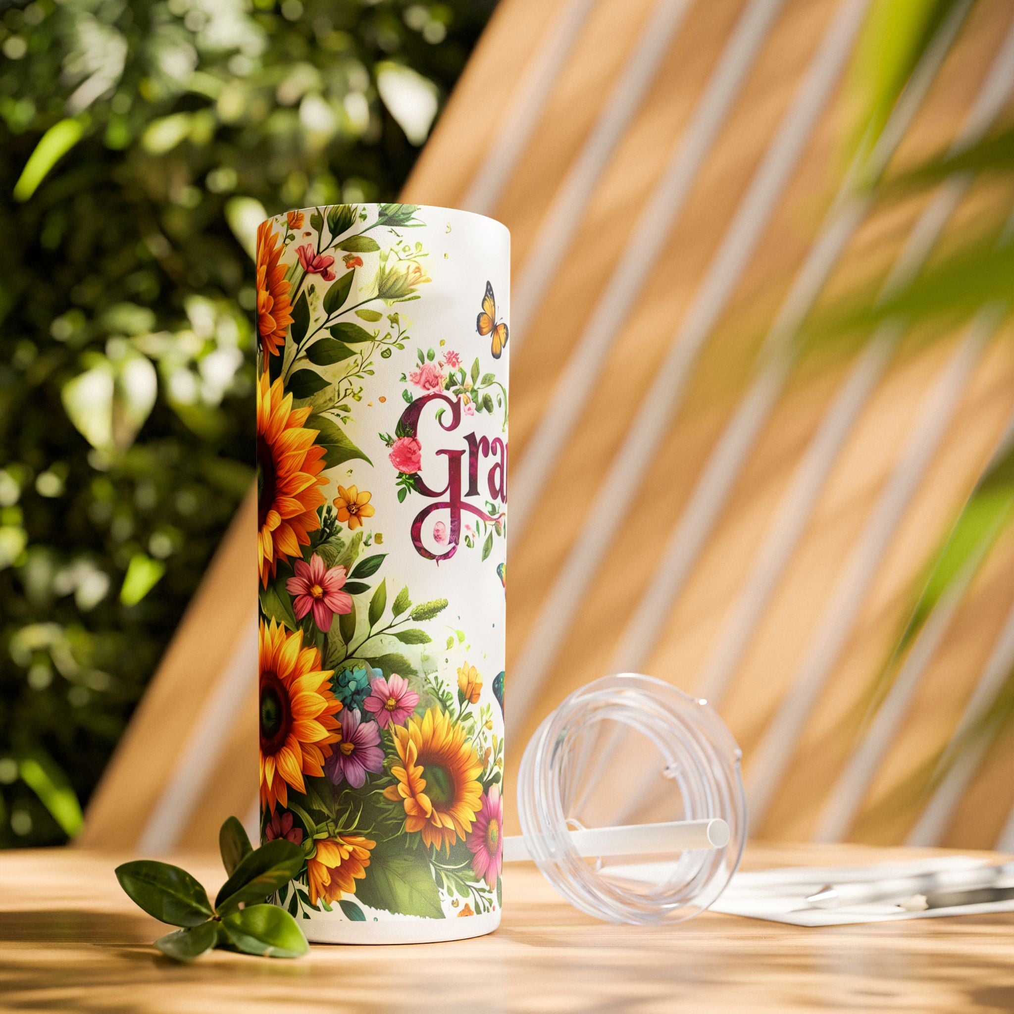 Skinny Tumbler with Straw, 20oz