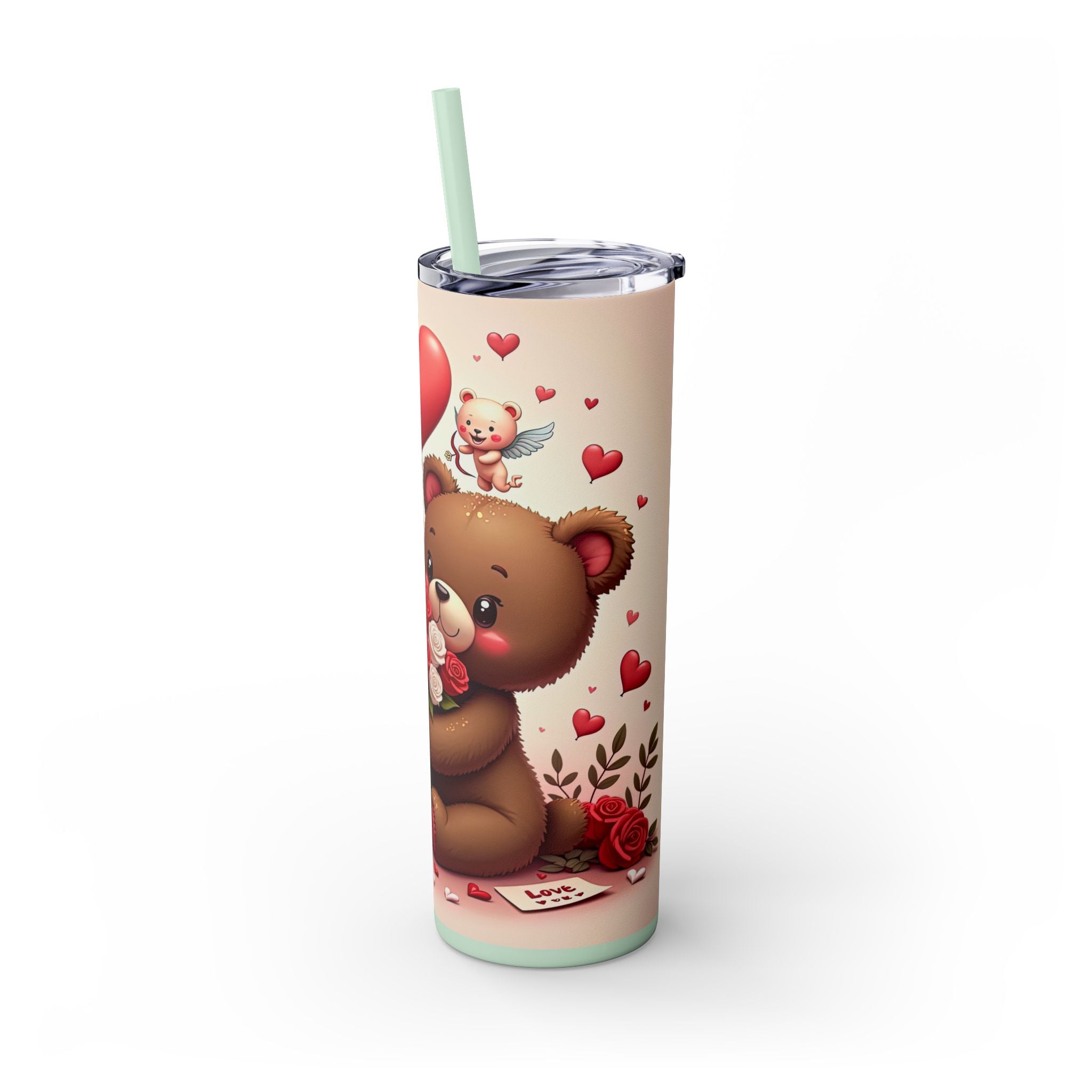 Skinny Tumbler with Straw, 20oz