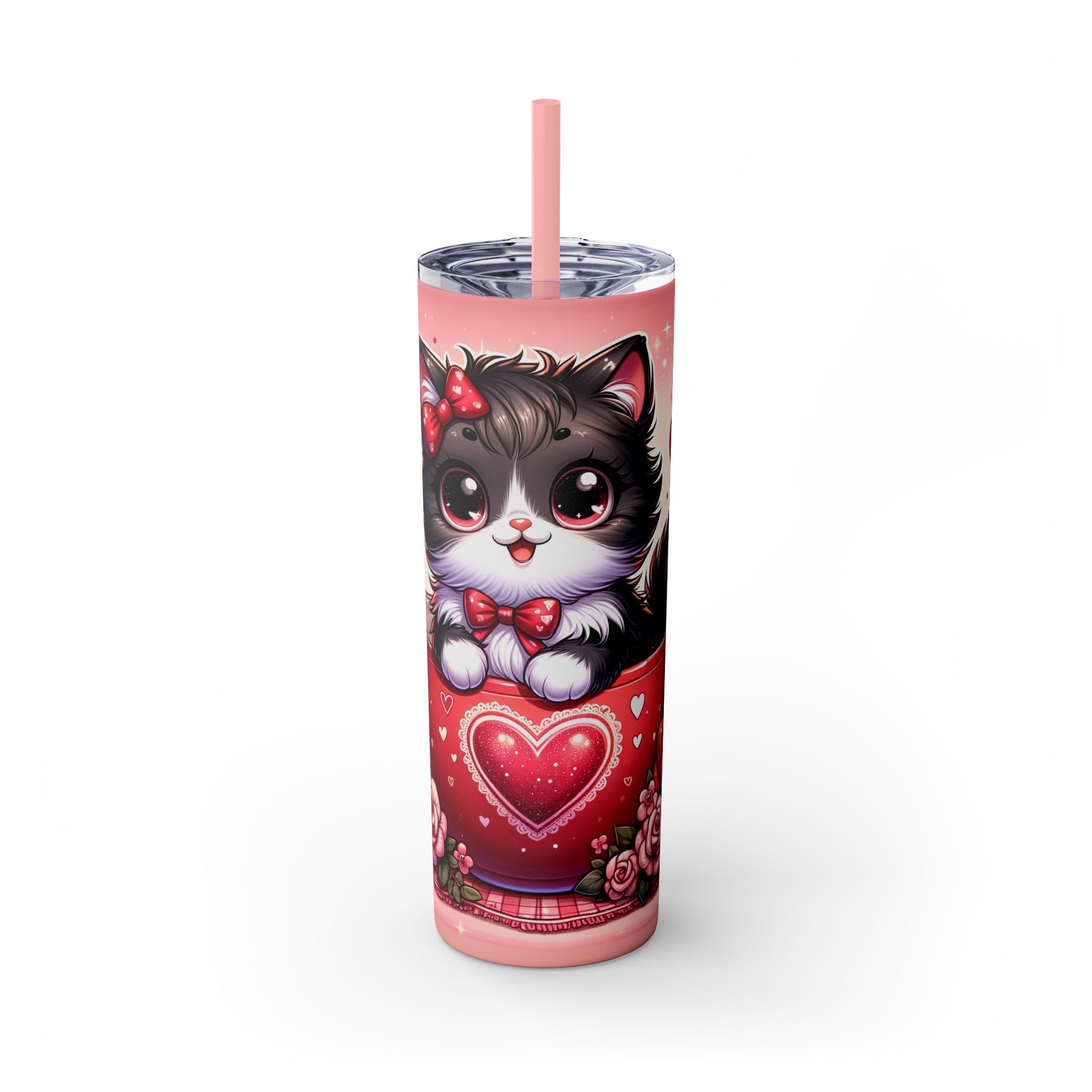 Skinny Tumbler with Straw, 20oz