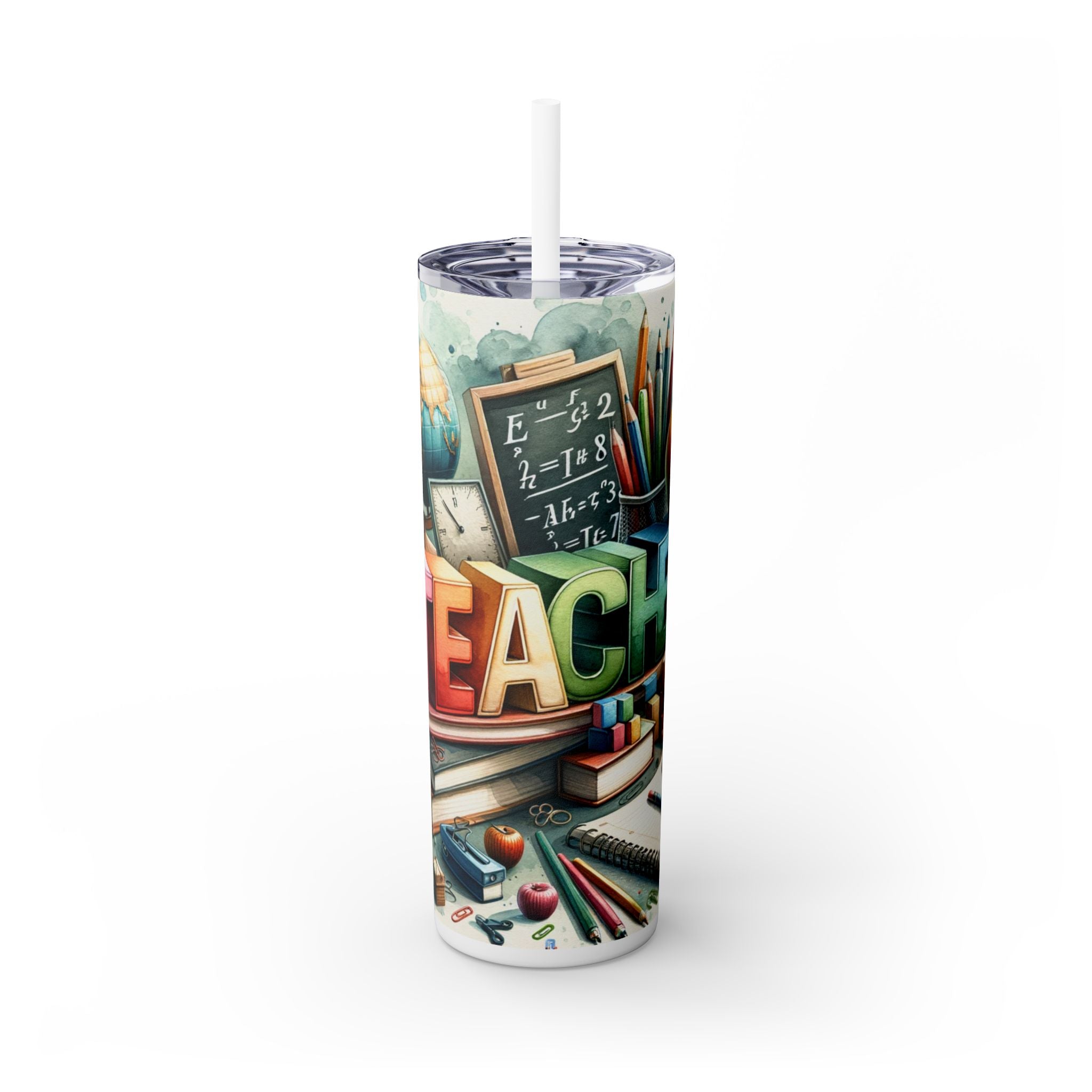 Skinny Tumbler with Straw, 20oz