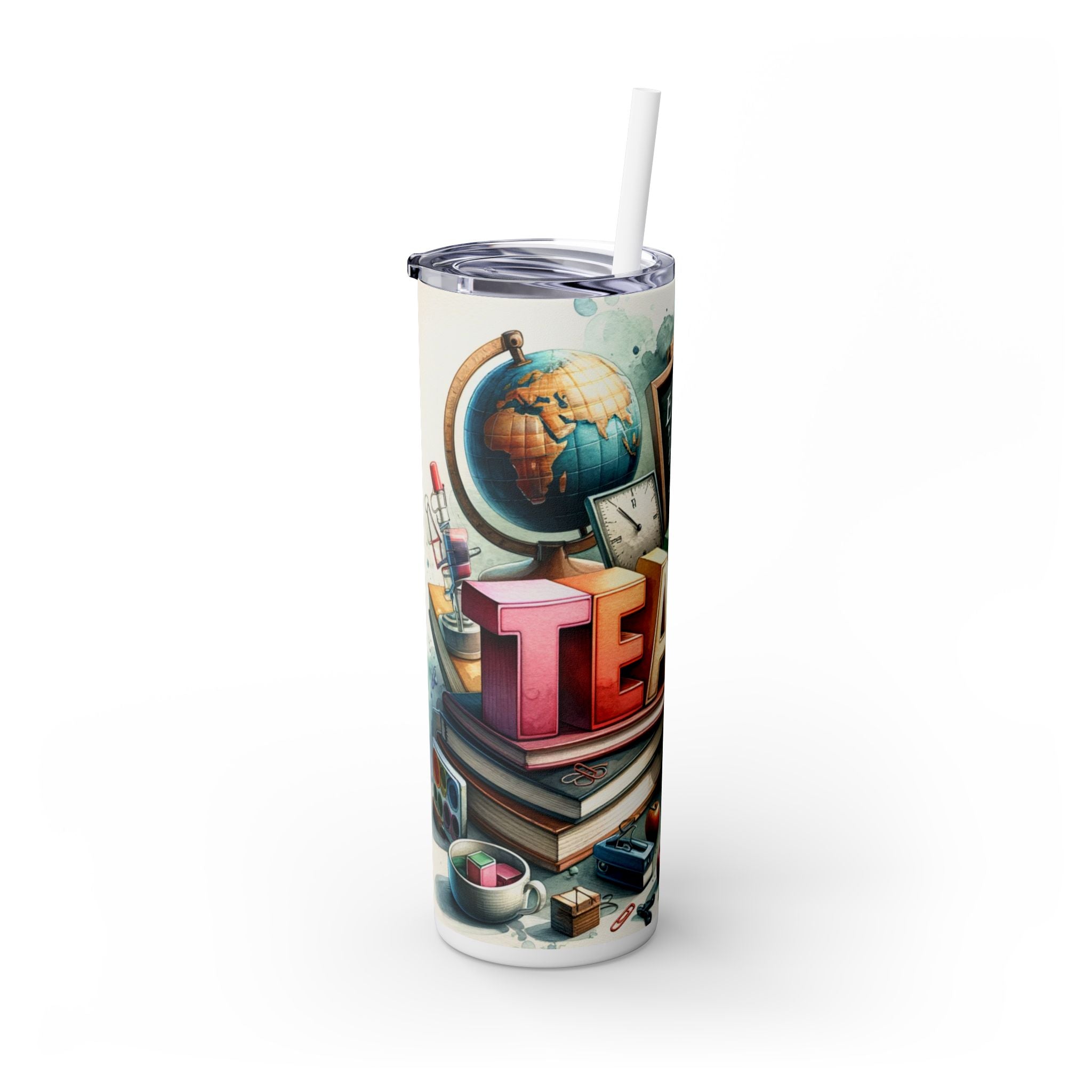 Skinny Tumbler with Straw, 20oz
