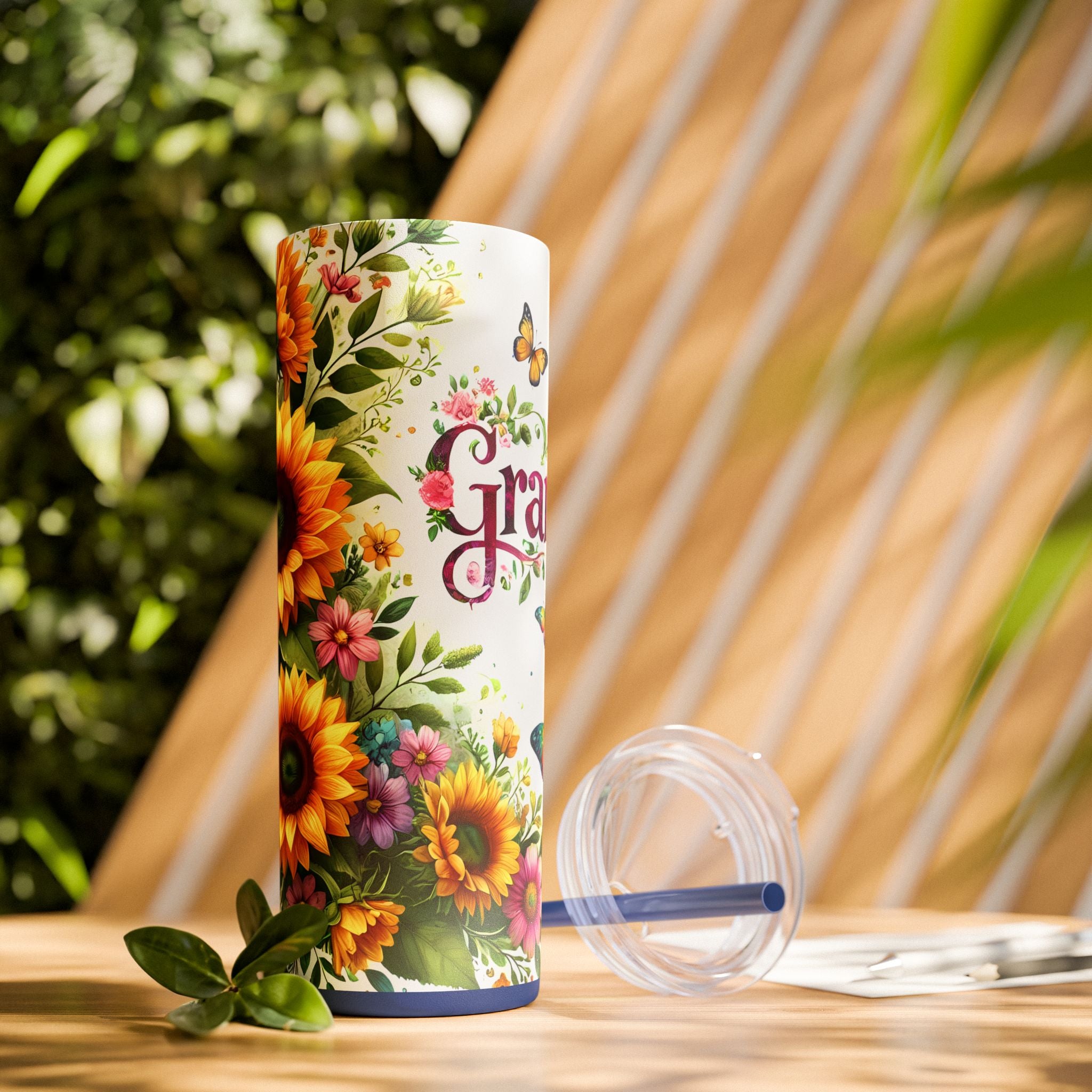 Skinny Tumbler with Straw, 20oz
