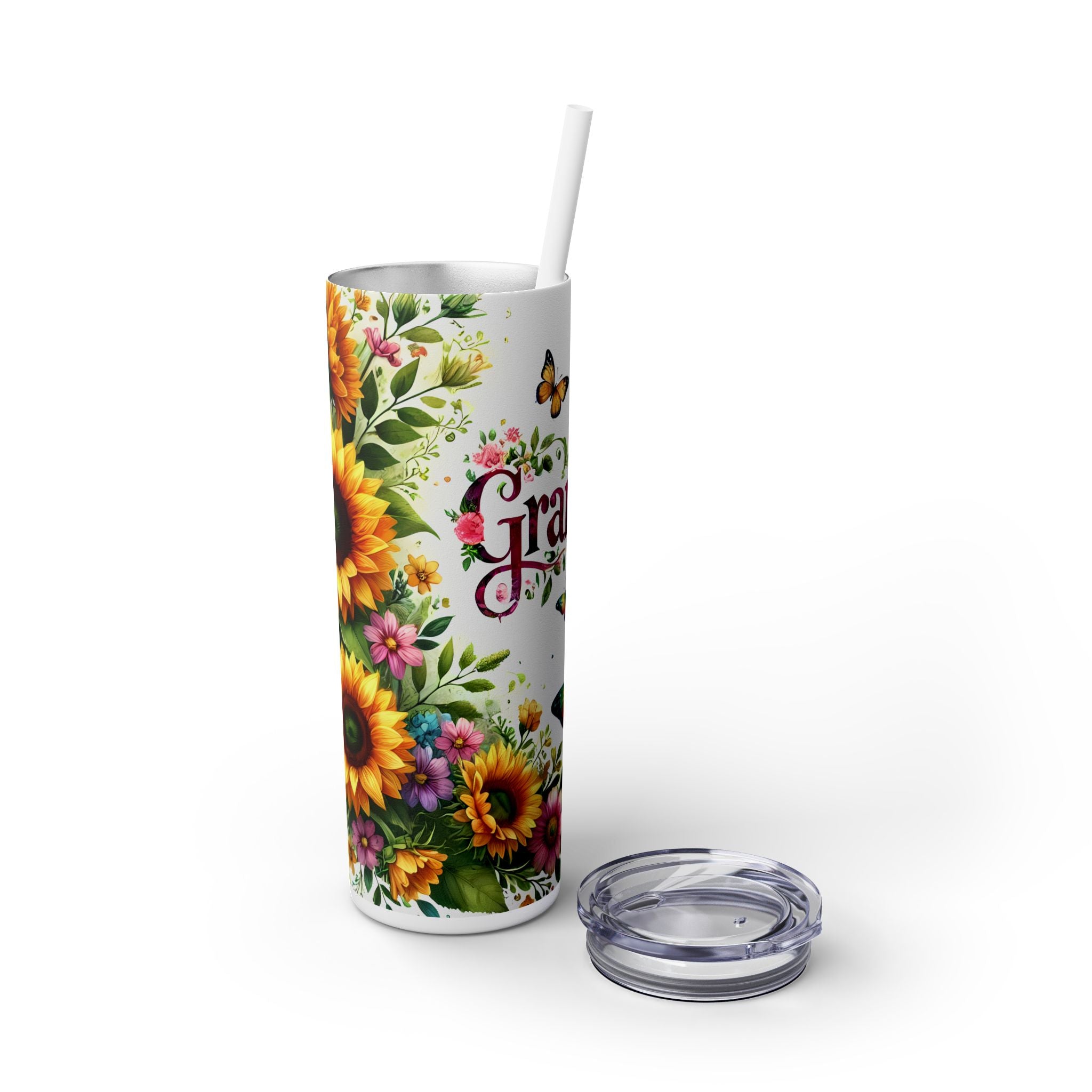 Skinny Tumbler with Straw, 20oz