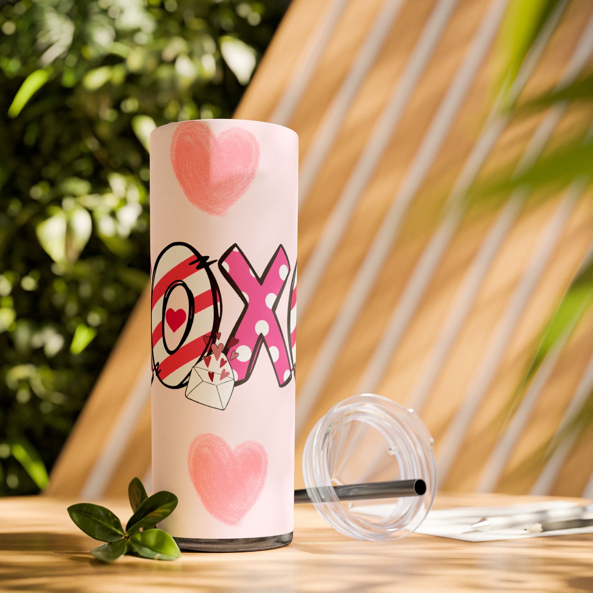 Skinny Tumbler with Straw, 20oz