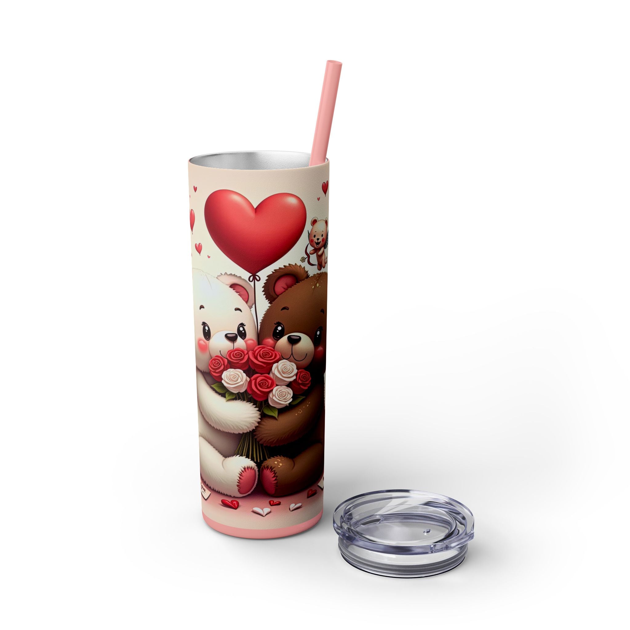 Skinny Tumbler with Straw, 20oz