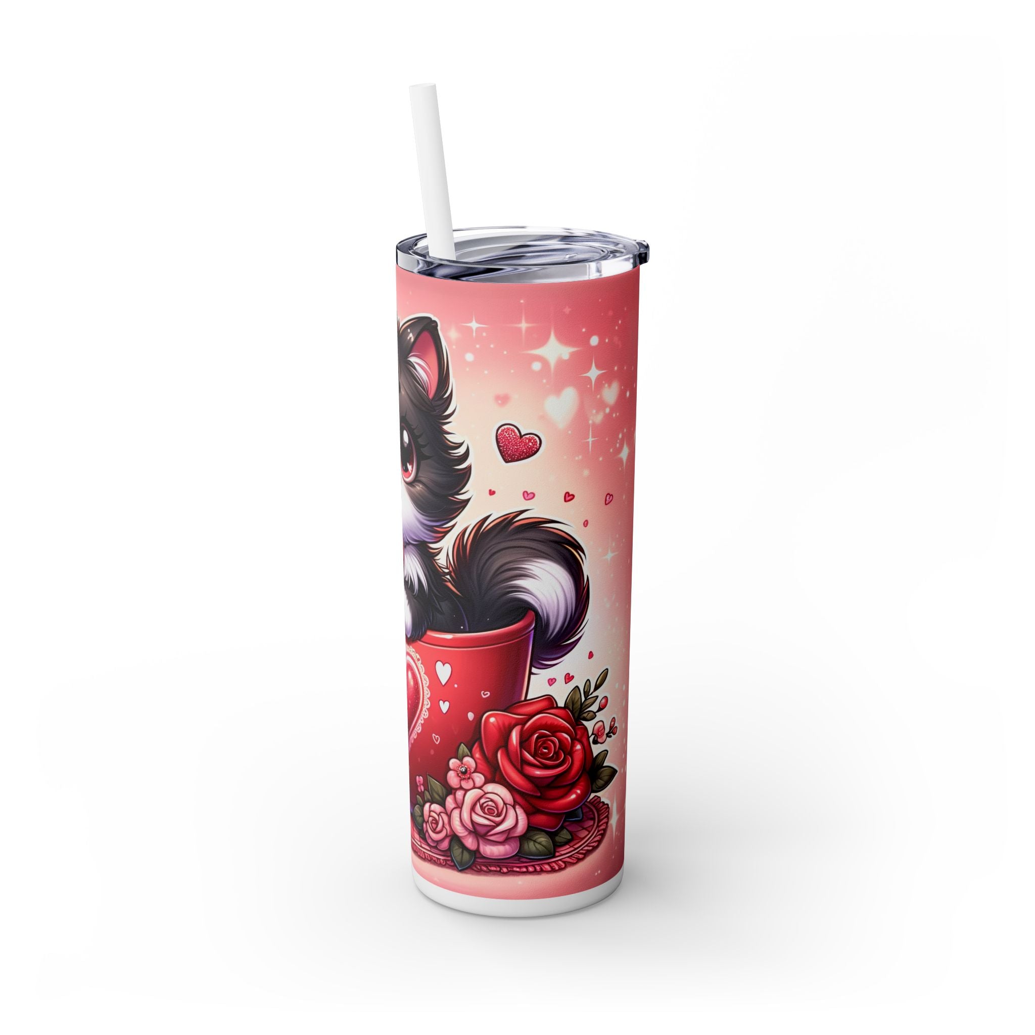 Skinny Tumbler with Straw, 20oz