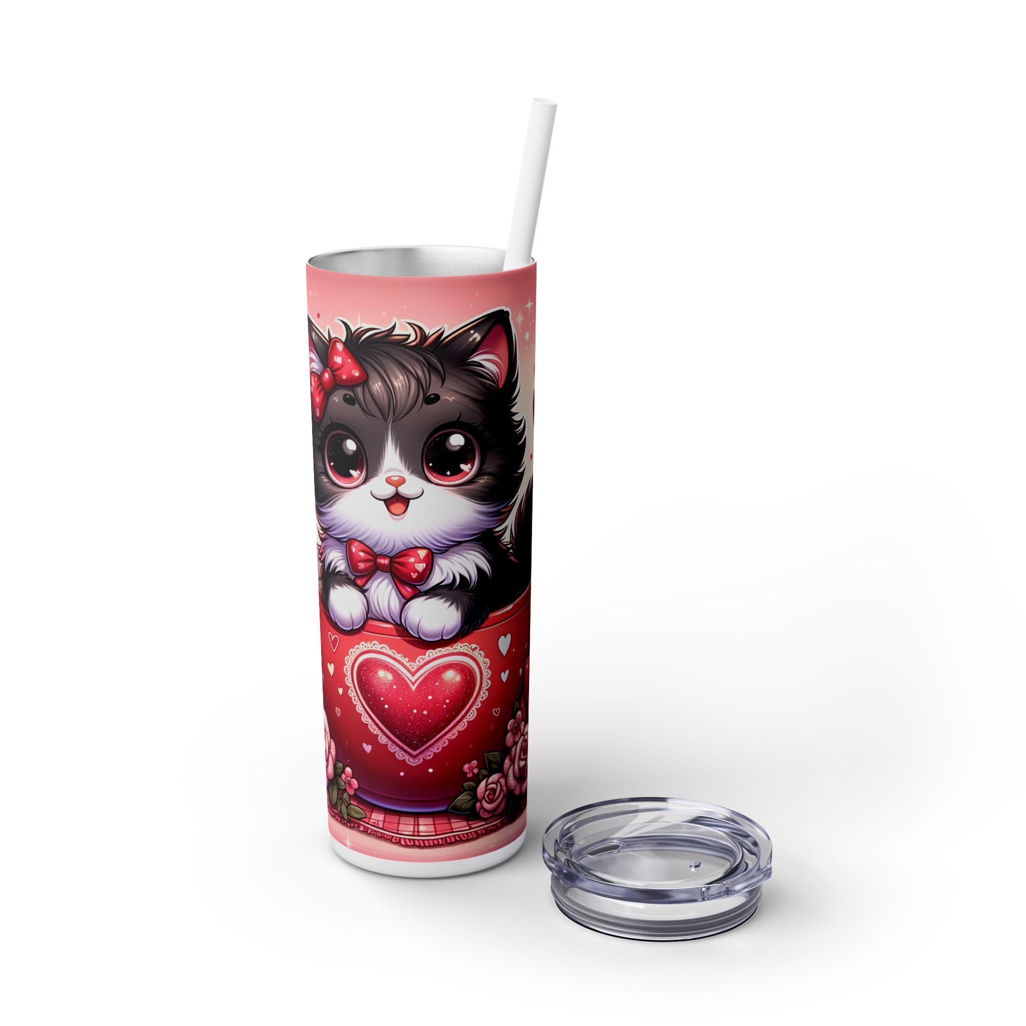 Skinny Tumbler with Straw, 20oz