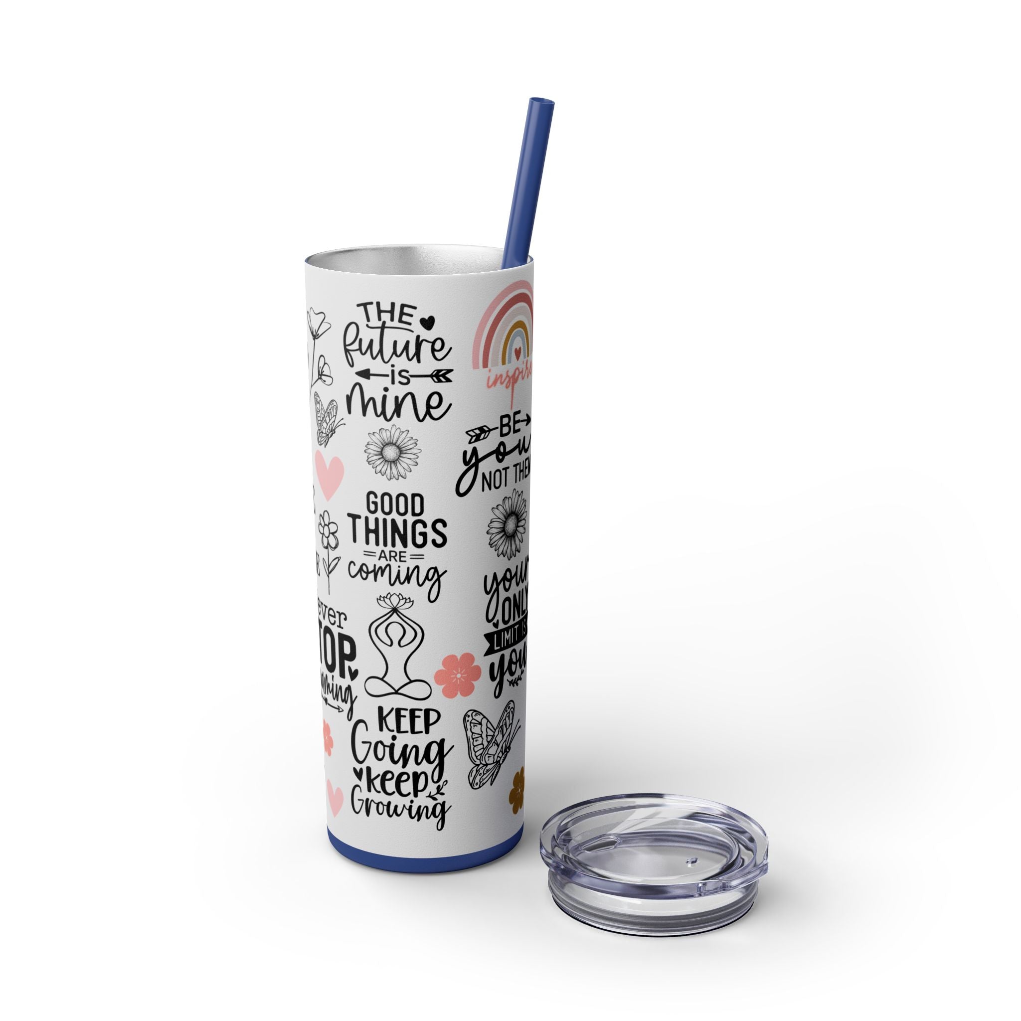 Skinny Tumbler with Straw, 20oz
