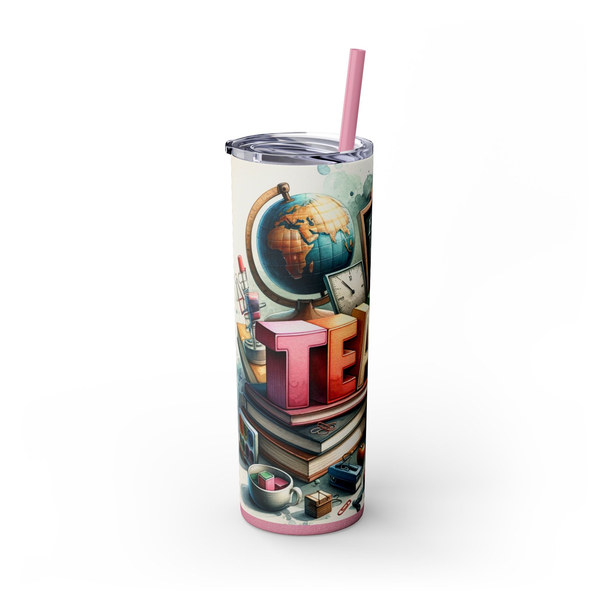 Skinny Tumbler with Straw, 20oz