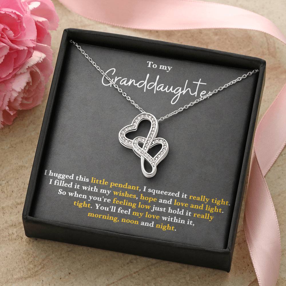 to my granddaughter  Heart-to-heart Pendant Necklace