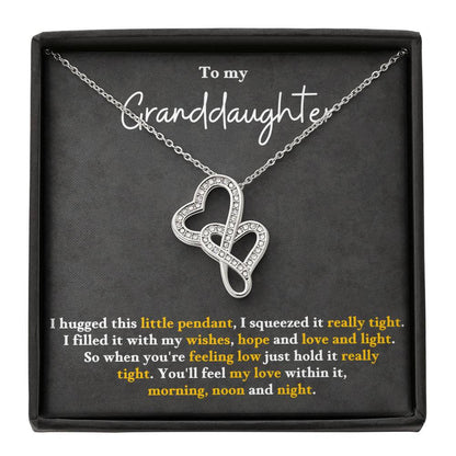 to my granddaughter  Heart-to-heart Pendant Necklace