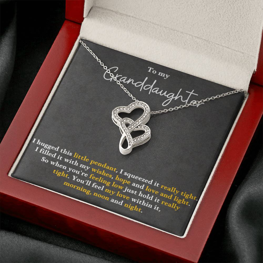 to my granddaughter  Heart-to-heart Pendant Necklace