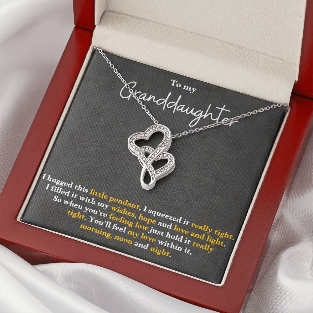 to my granddaughter  Heart-to-heart Pendant Necklace